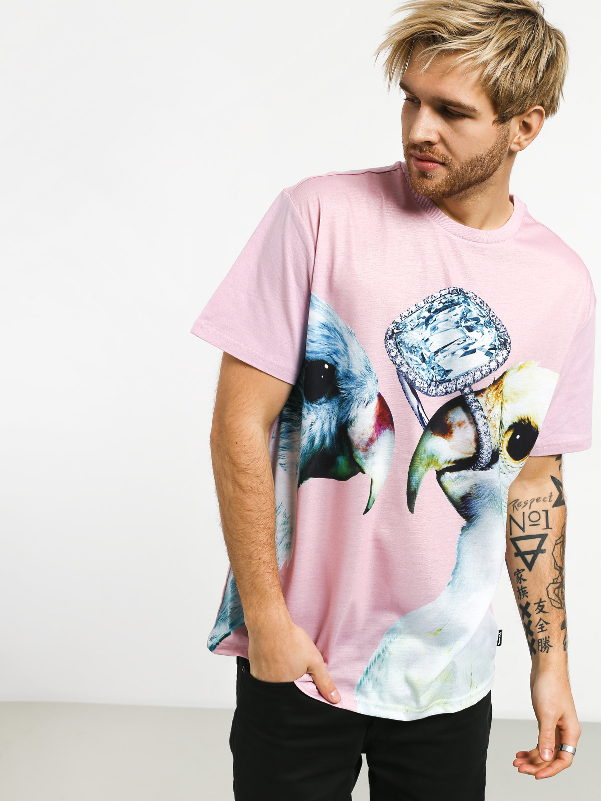 T-shirt Diamond Supply Co. Diamond Perroquet (pink)
