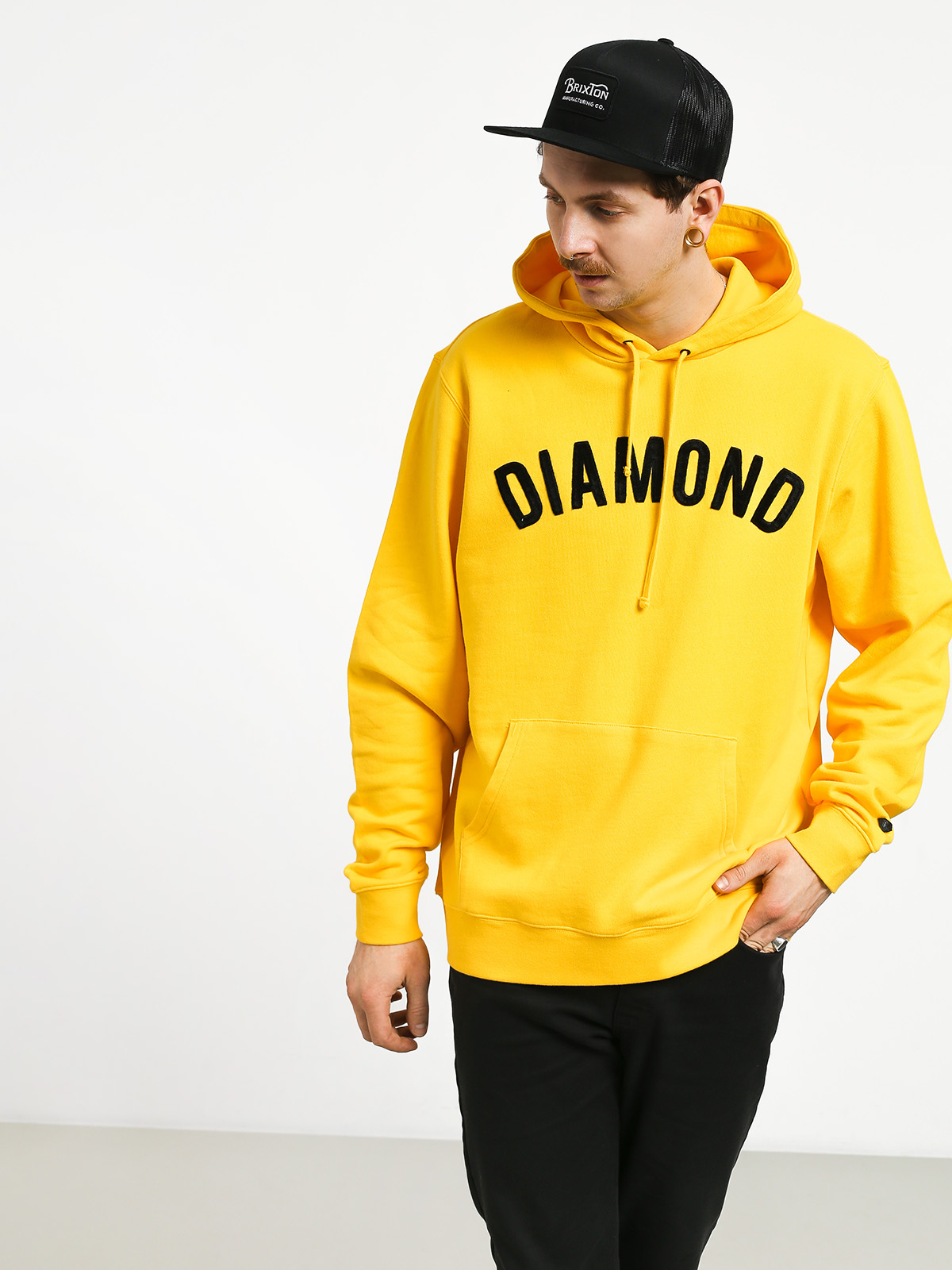 Bluza z kapturem Diamond Supply Co. Diamond Arch HD (yellow)
