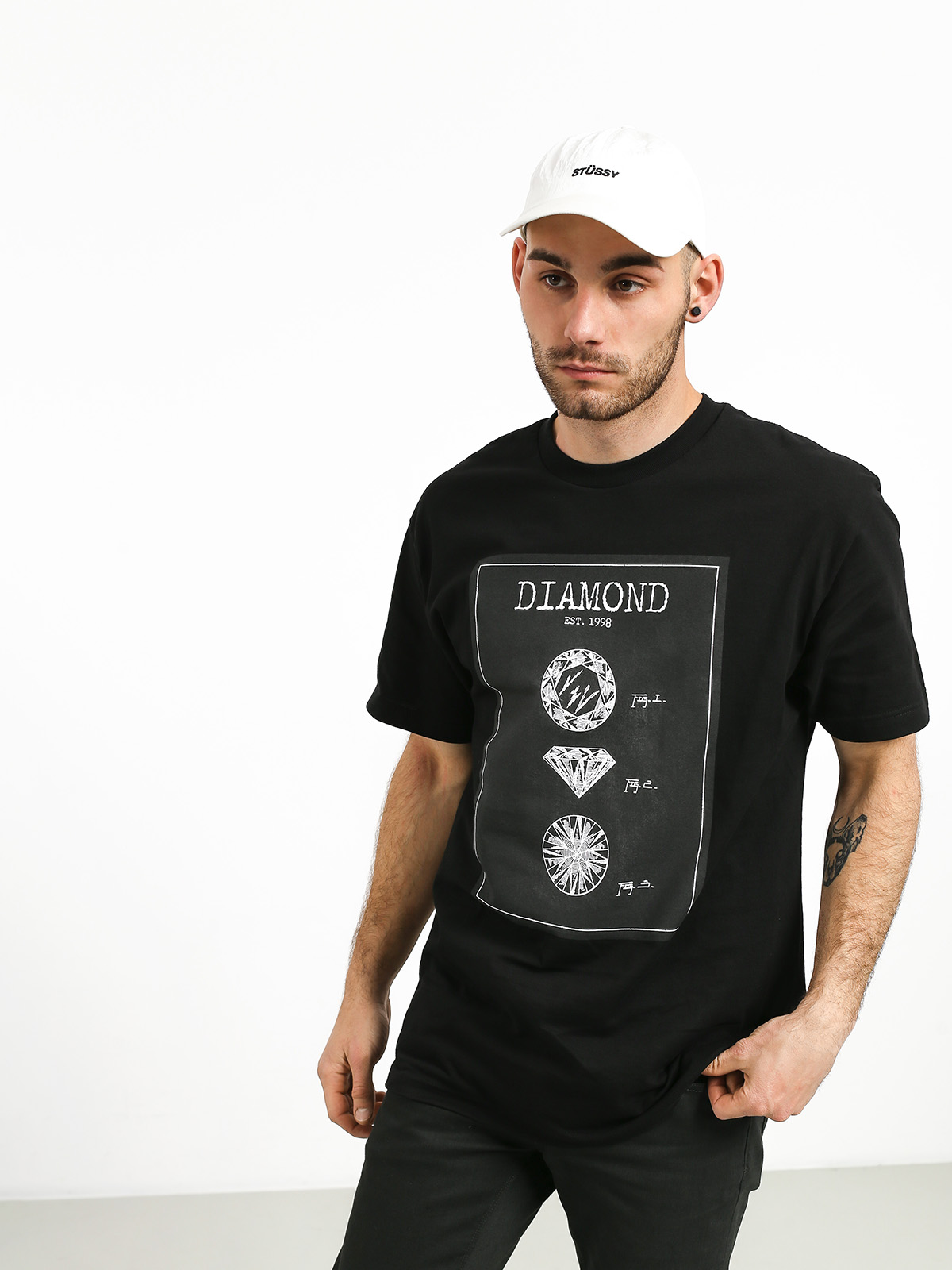 T-shirt Diamond Supply Co. Draft (black)
