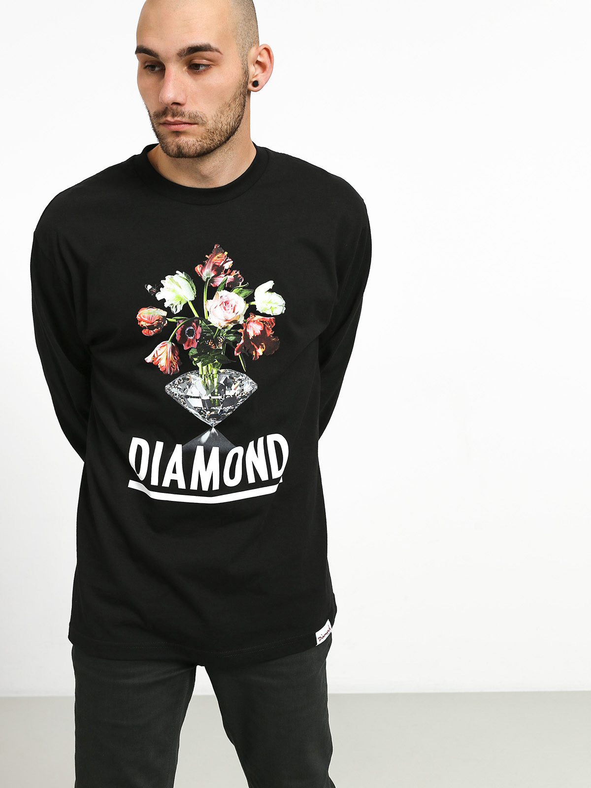 Longsleeve Diamond Supply Co. Pollination (black)