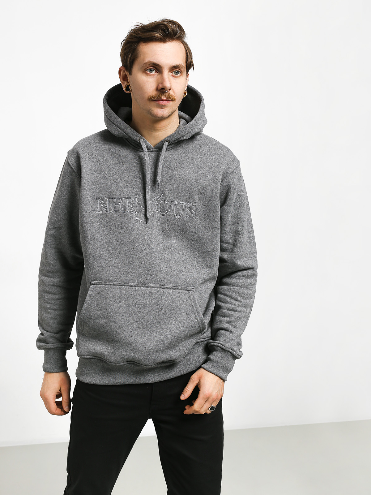Bluza z kapturem Nervous Classic HD (grey)