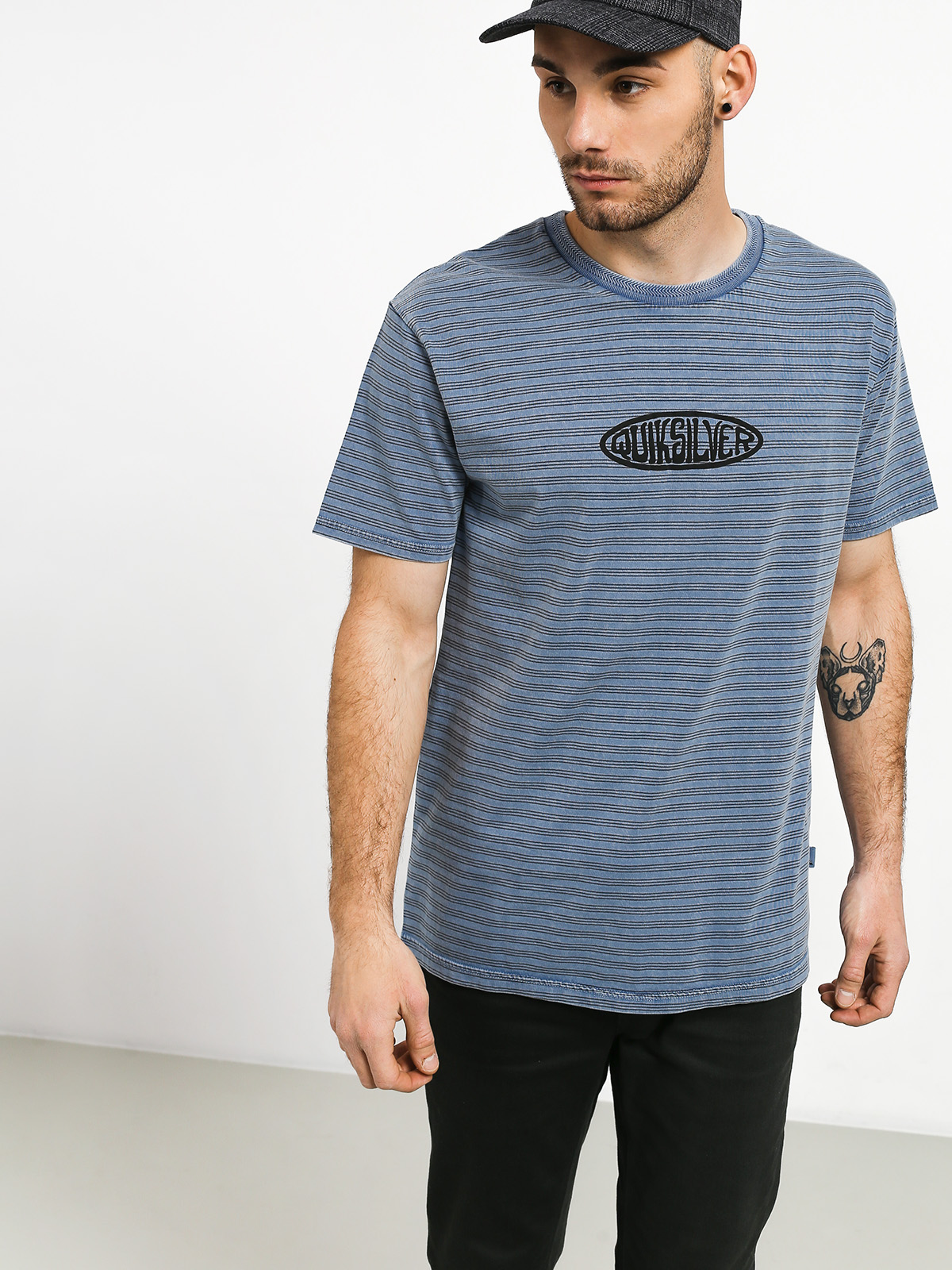 T-shirt Quiksilver OG Stripes & Art. (stone wash og stripe art.)