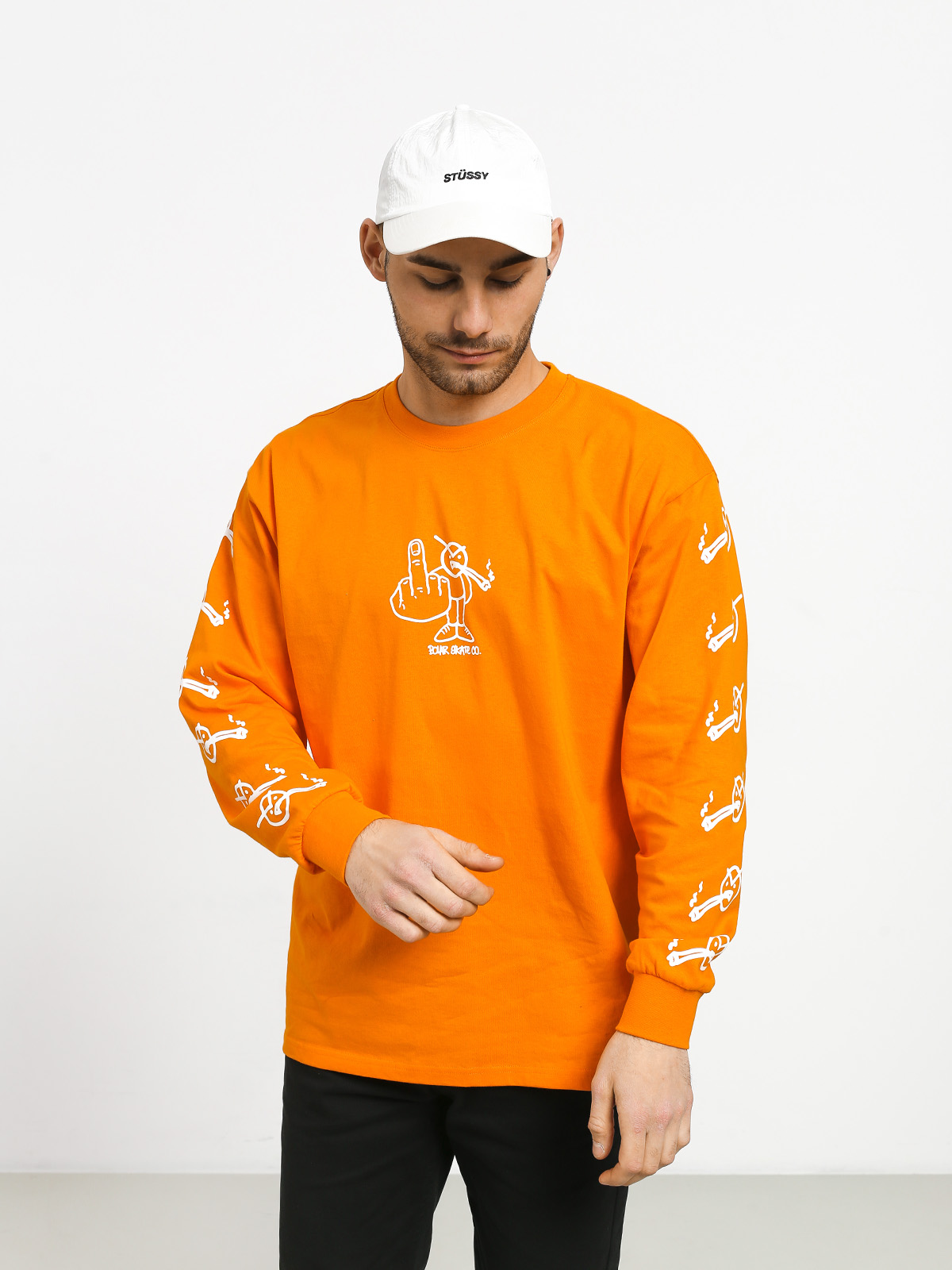 Longsleeve Polar Skate Angry Stoner (bright orange)