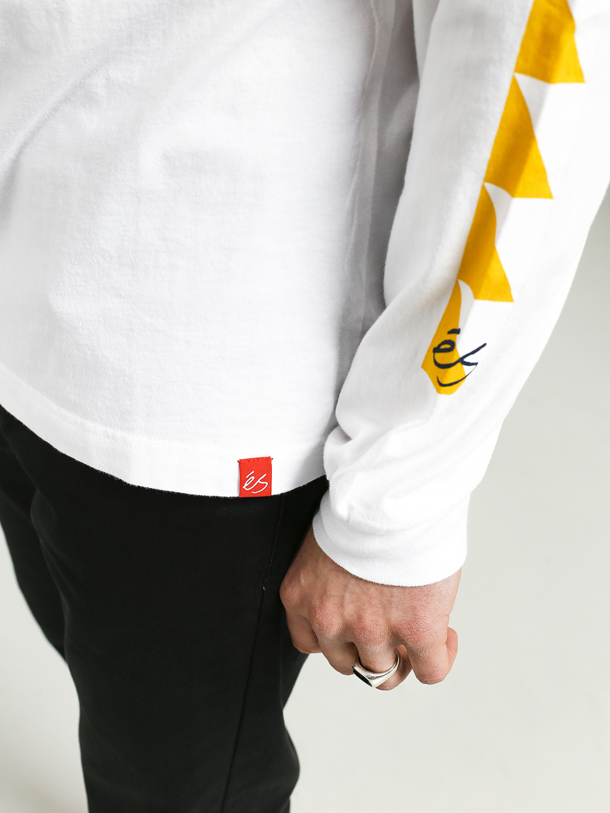Longsleeve eS Split Block (white)