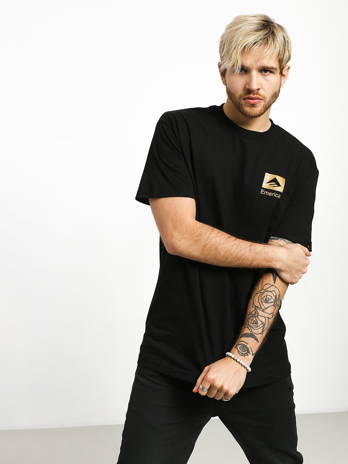 T-shirt Emerica Brand Combo (black/gold)
