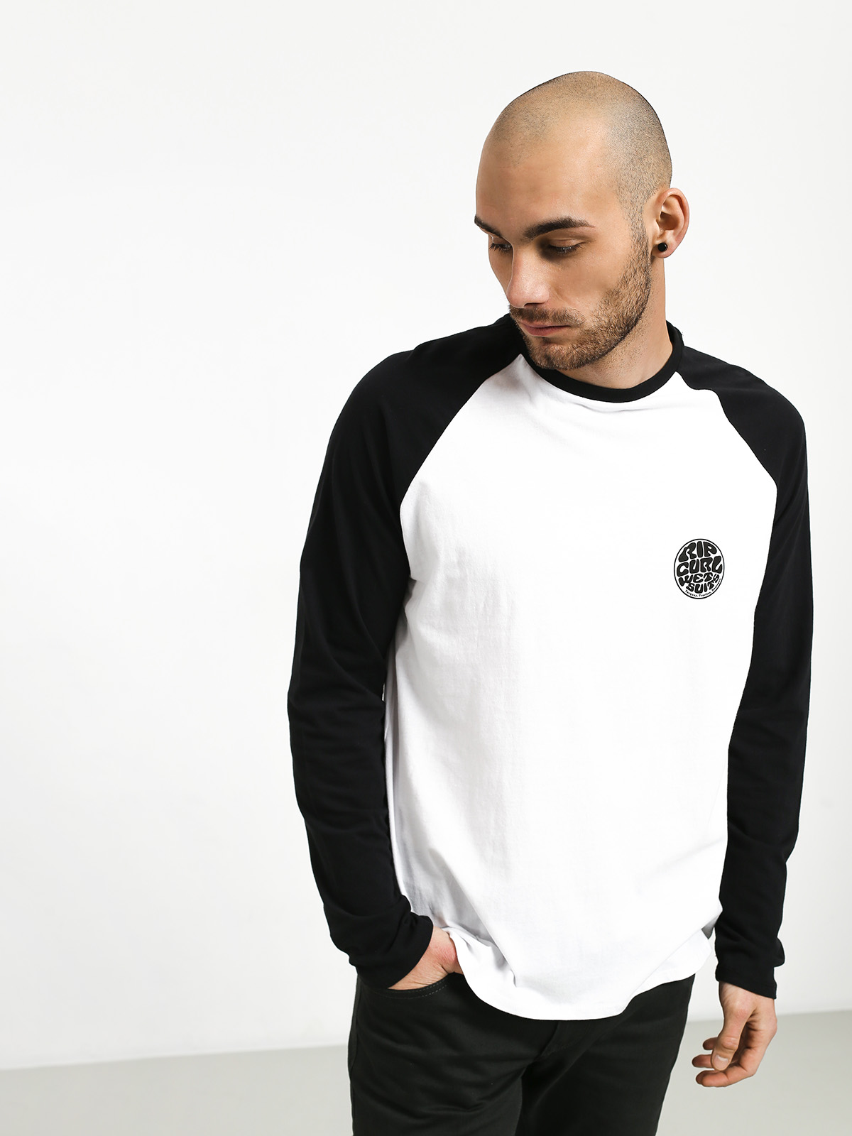 Longsleeve Rip Curl Original Raglan (black/white)