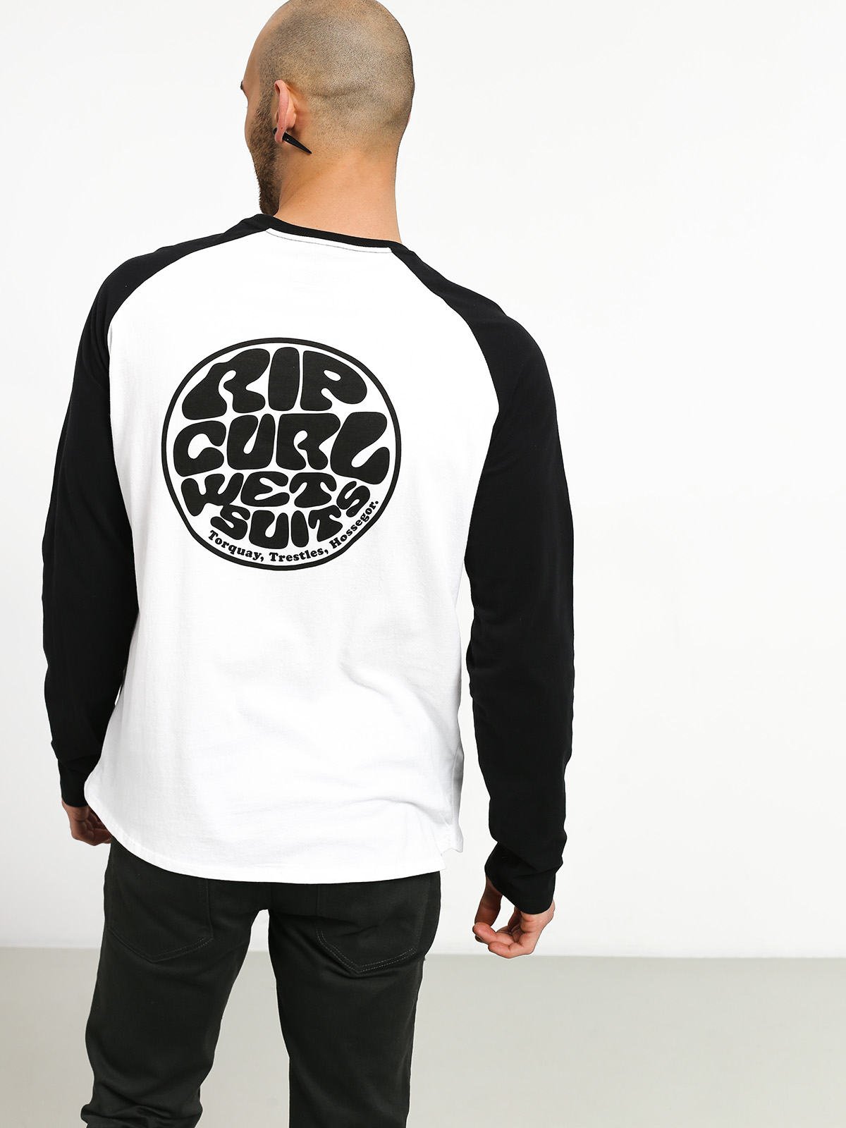 Longsleeve Rip Curl Original Raglan (black/white)