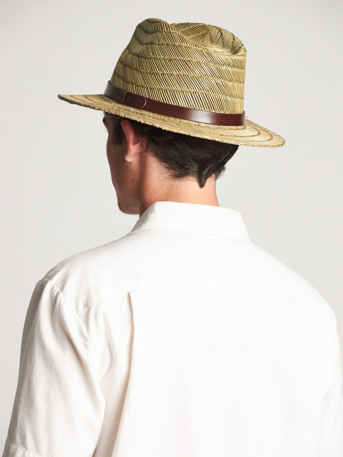 Kapelusz Brixton Messer Straw Fedora (tan)