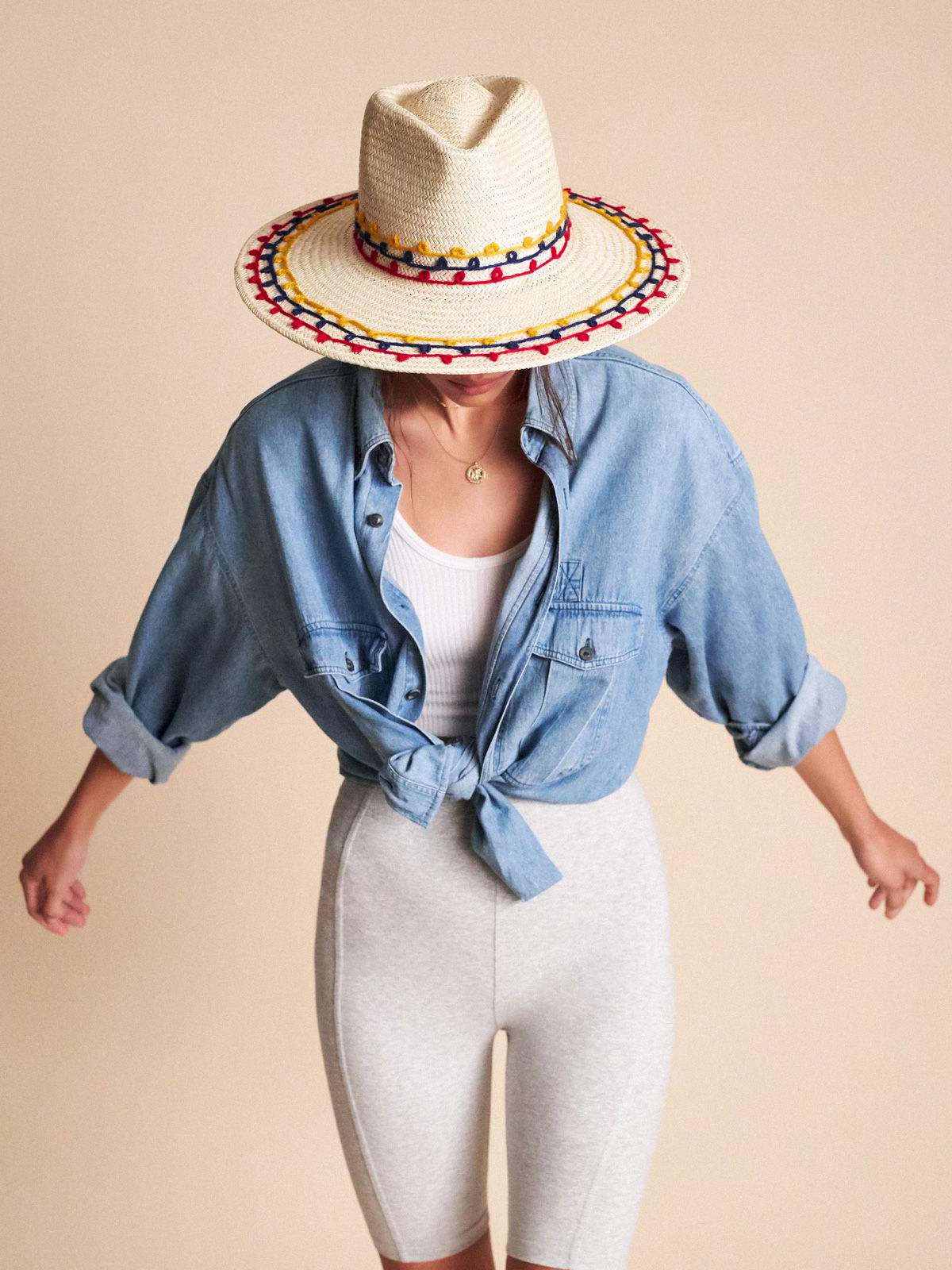 Kapelusz Brixton Joanna Emb Hat Wmn (tan mix)