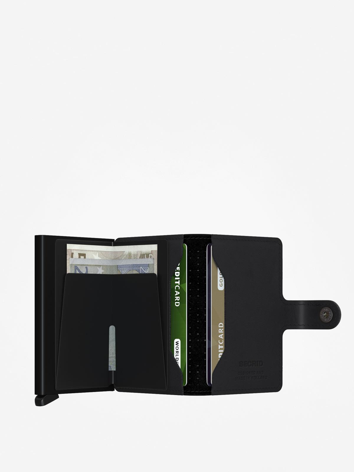Portfel Secrid Miniwallet Perforated (black)