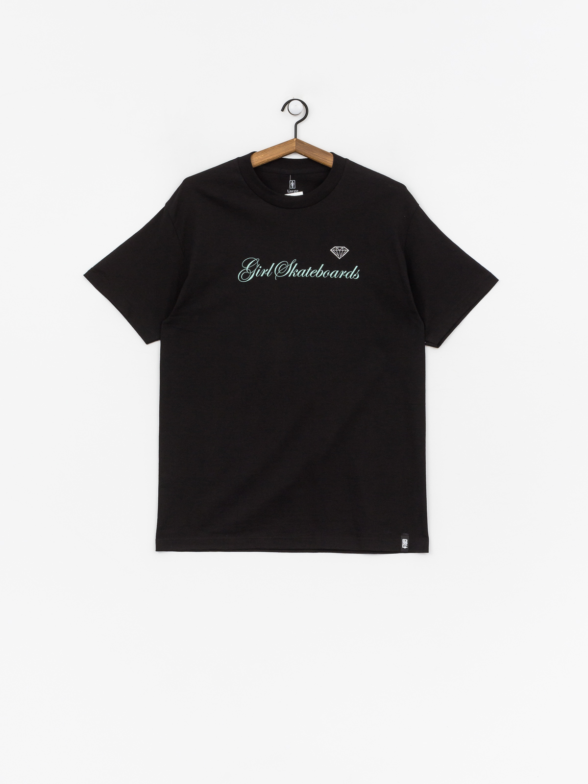 T-shirt Girl Skateboard Supply Script (black)