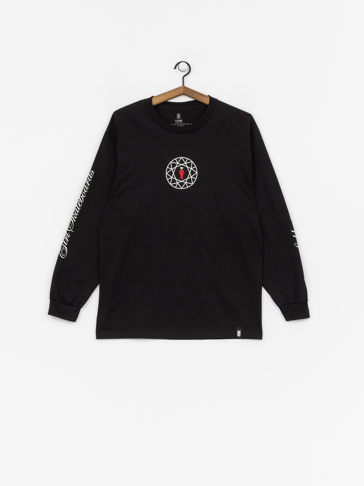 Longsleeve Girl Skateboard Simplicity (black)