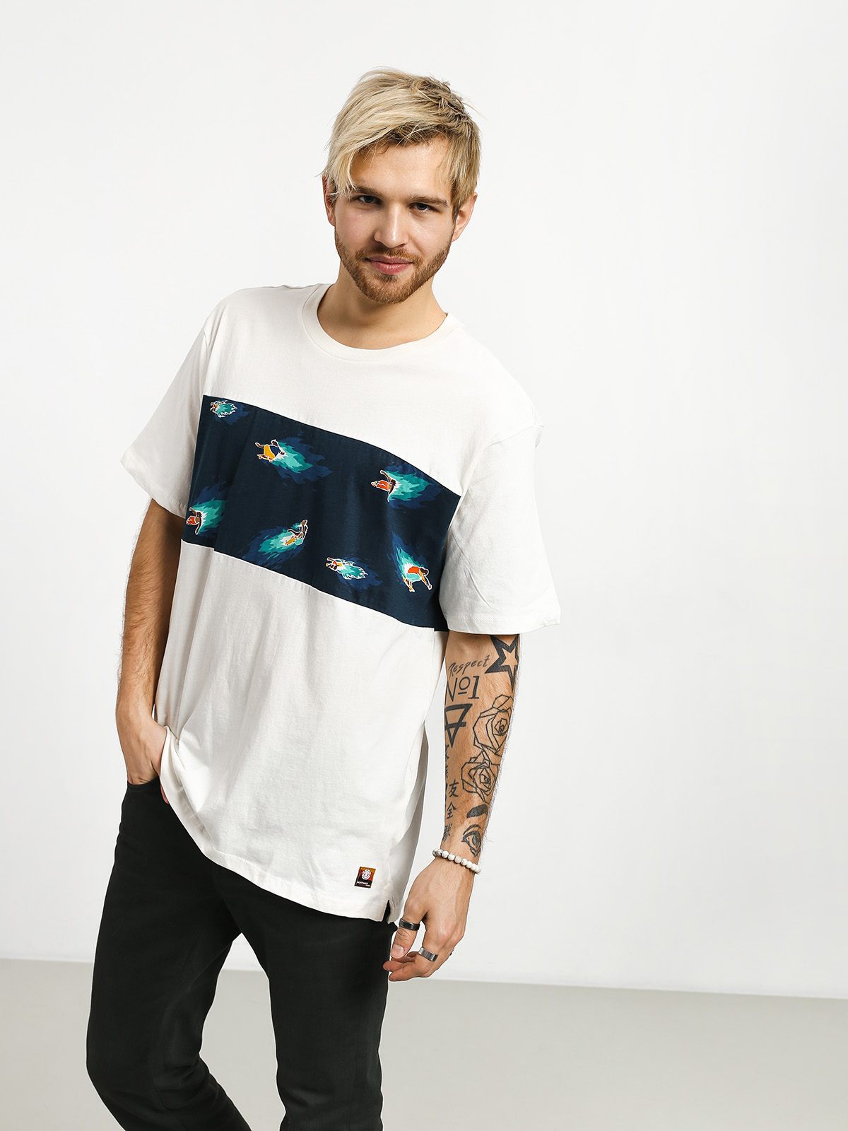 T-shirt Element Hoffman Panel (bone white)