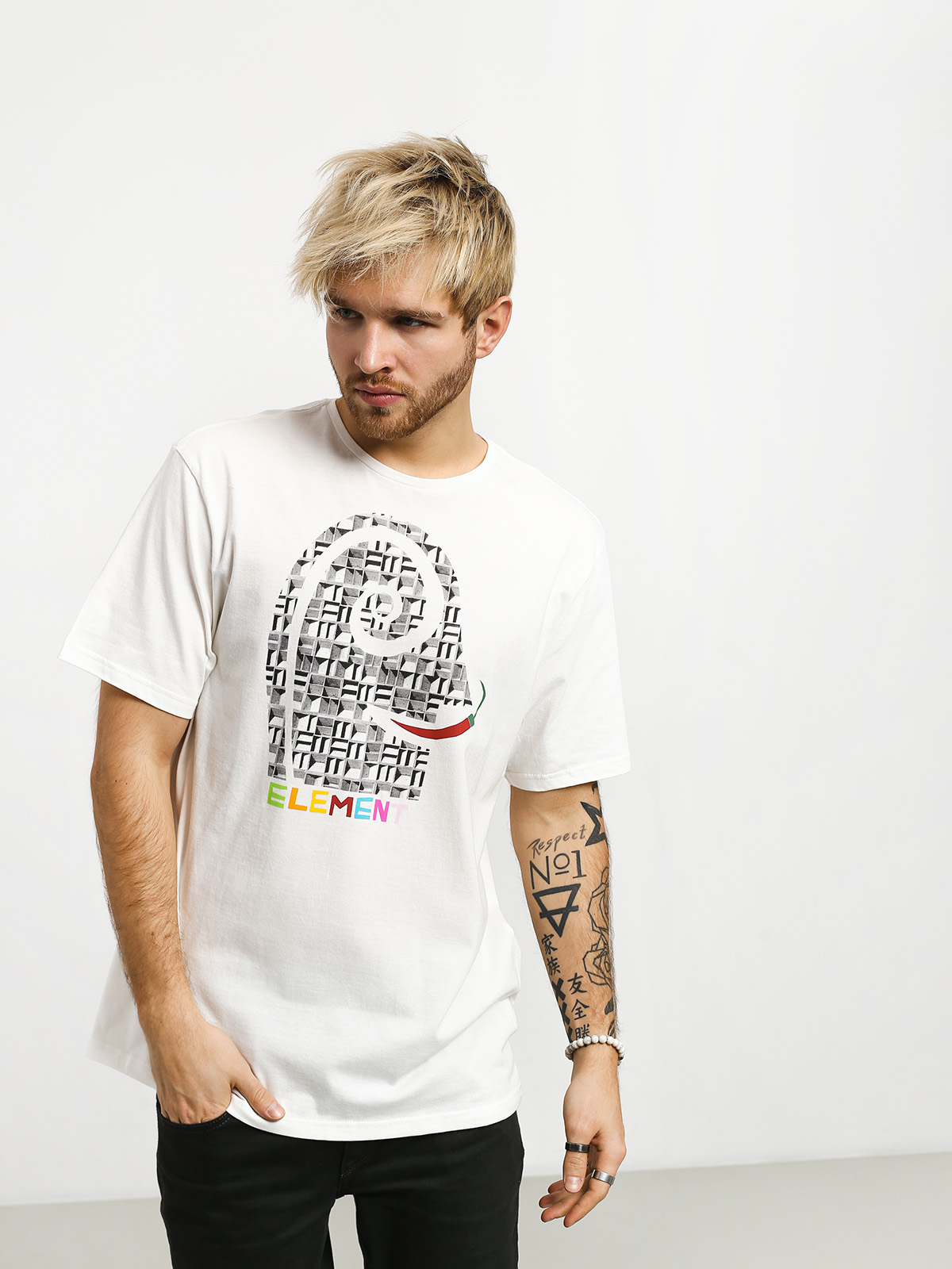 T-shirt Element Pimiento (off white)