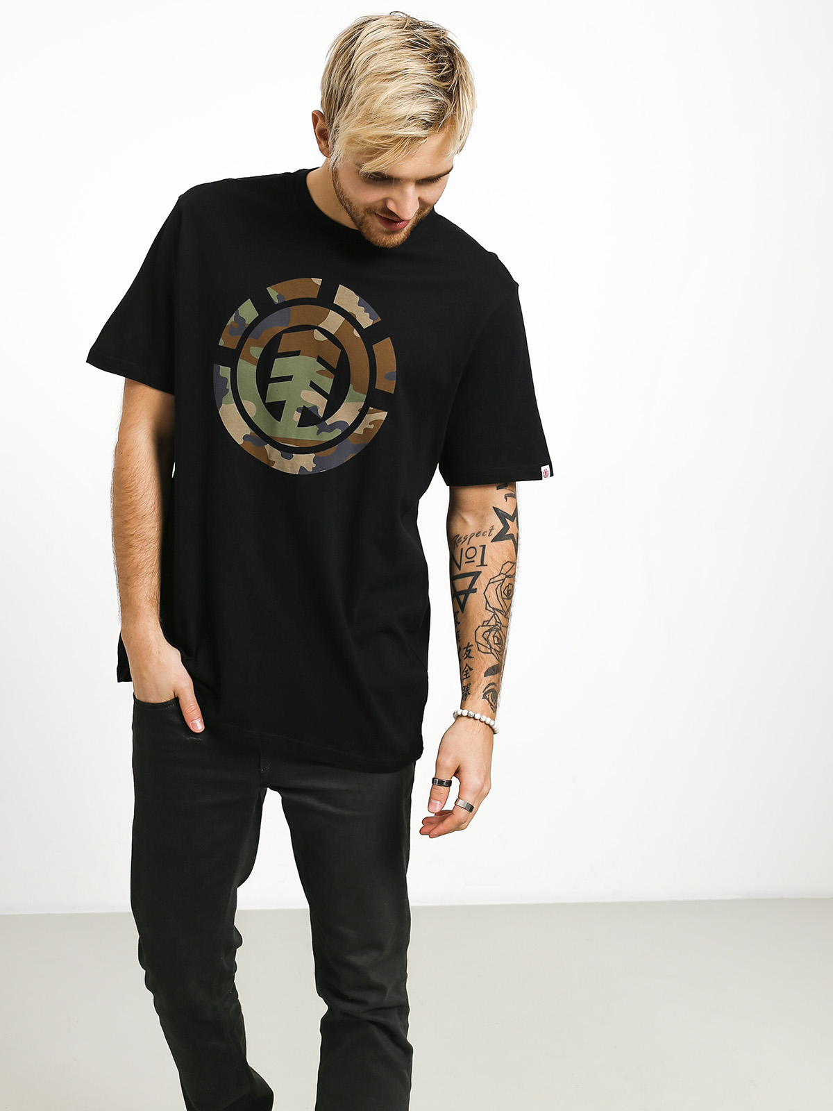 T-shirt Element Foundation Icon (flint black)