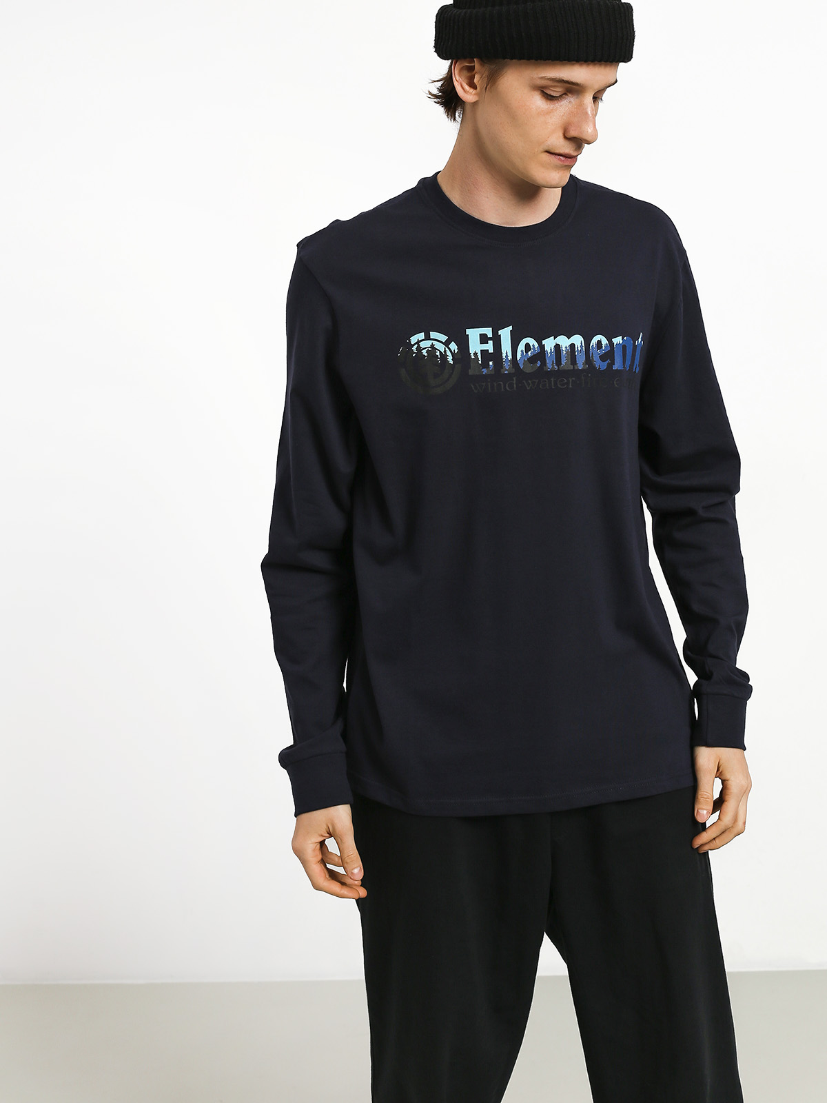 Longsleeve Element Glimpse Horizontal L (eclipse navy)