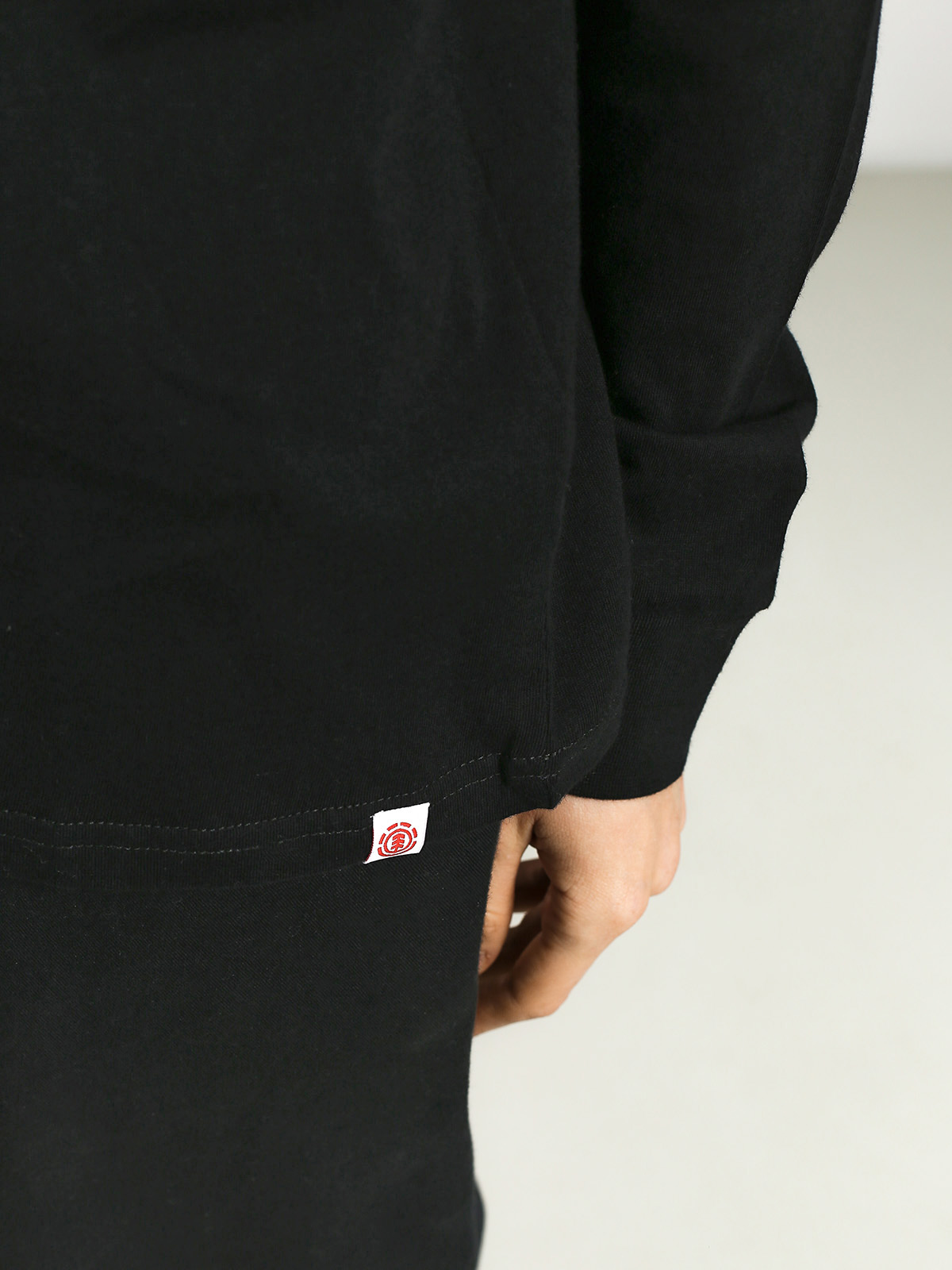 Longsleeve Element Pushing Dude (flint black)