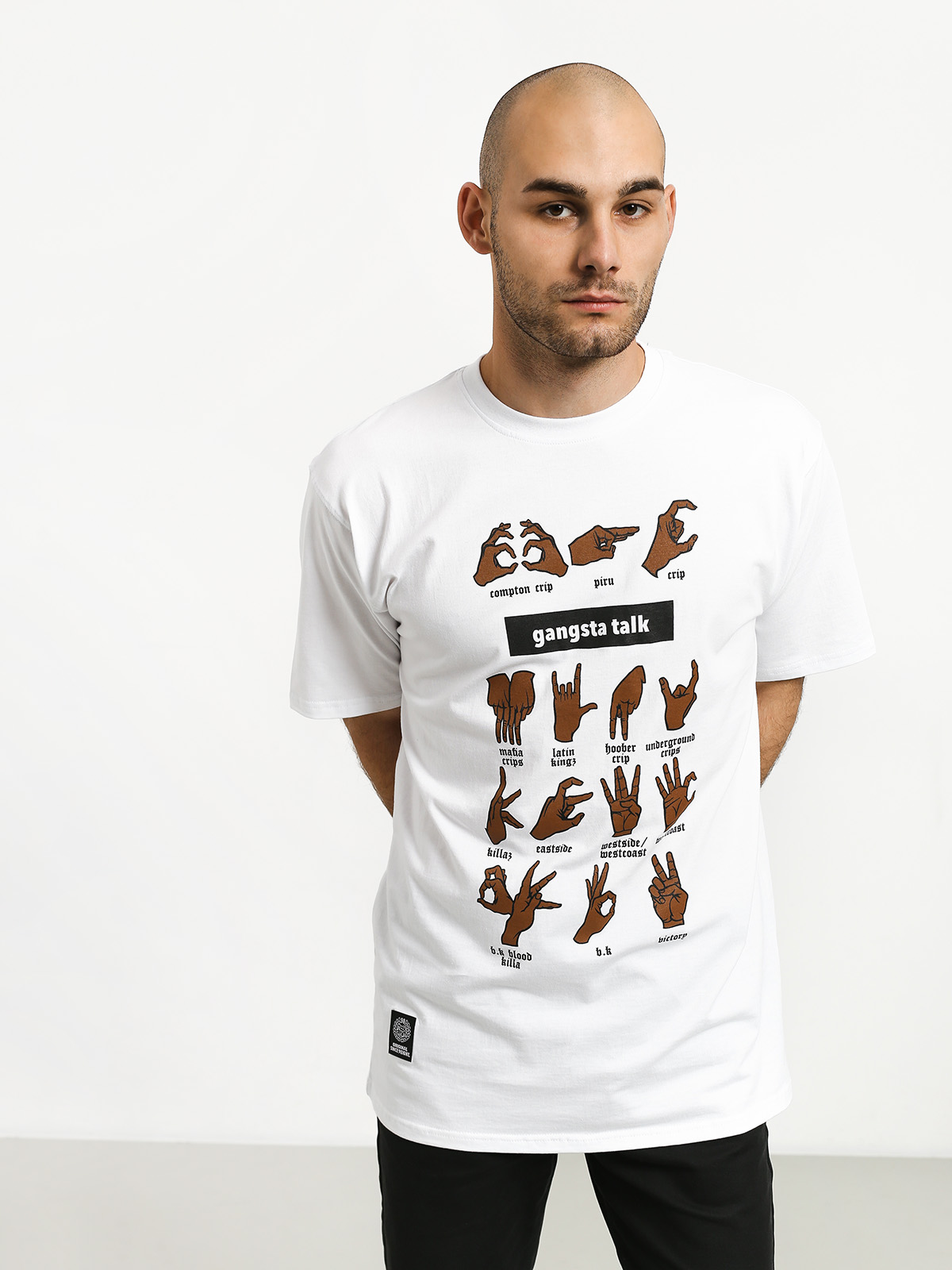 T-shirt MassDnm Gangsta Talk (white)