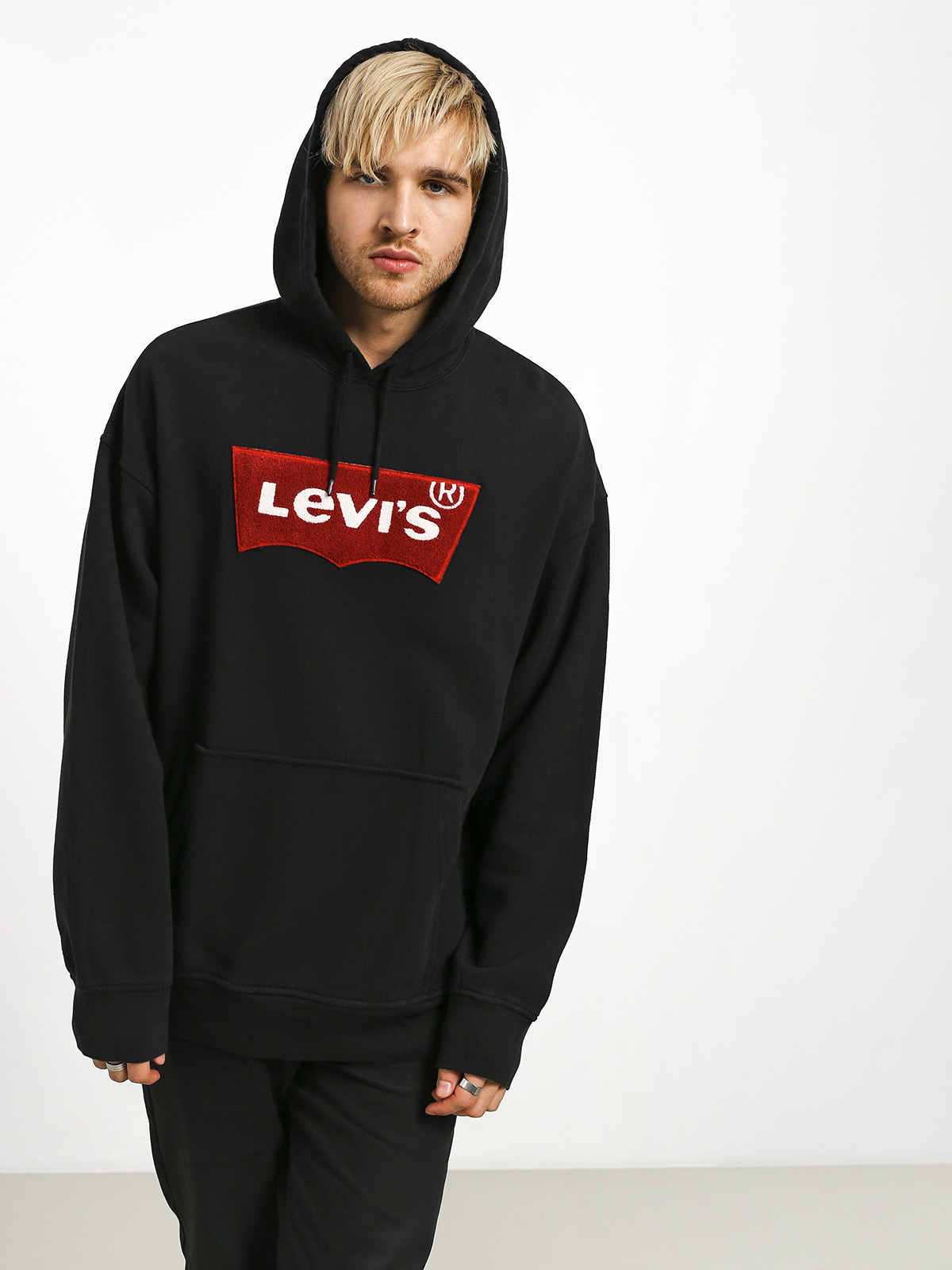 Bluza z kapturem Levi's Oversized Pull HD (black)