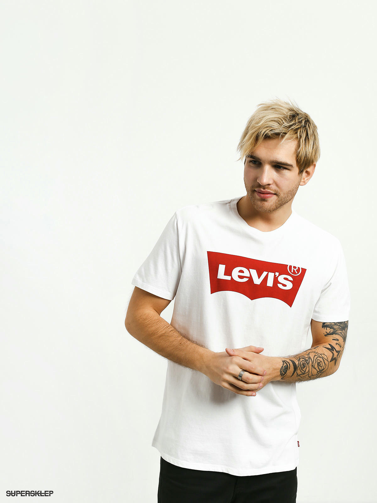 Levi\u2019s T-shirt jasnoszary Melan\u017cowy W stylu casual Moda Koszulki T-shirty Levi’s 