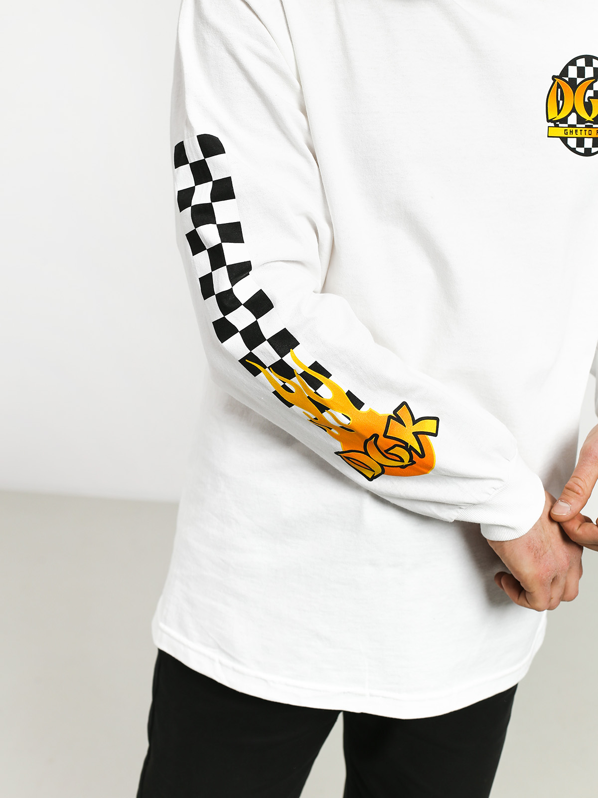 Longsleeve DGK Ghetto Fire (white)