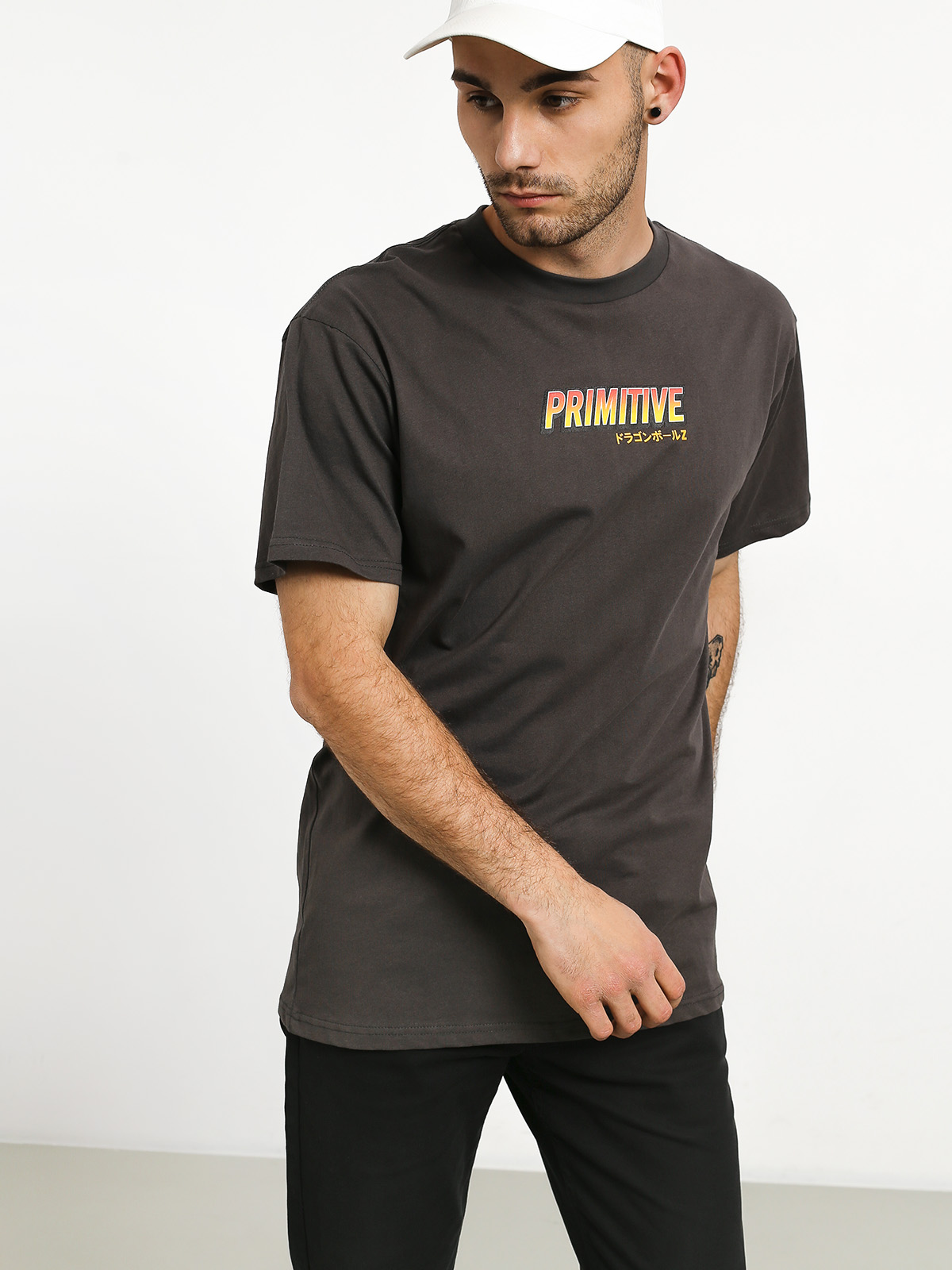 T-shirt Primitive Super Saiyan Goku (charcoal)