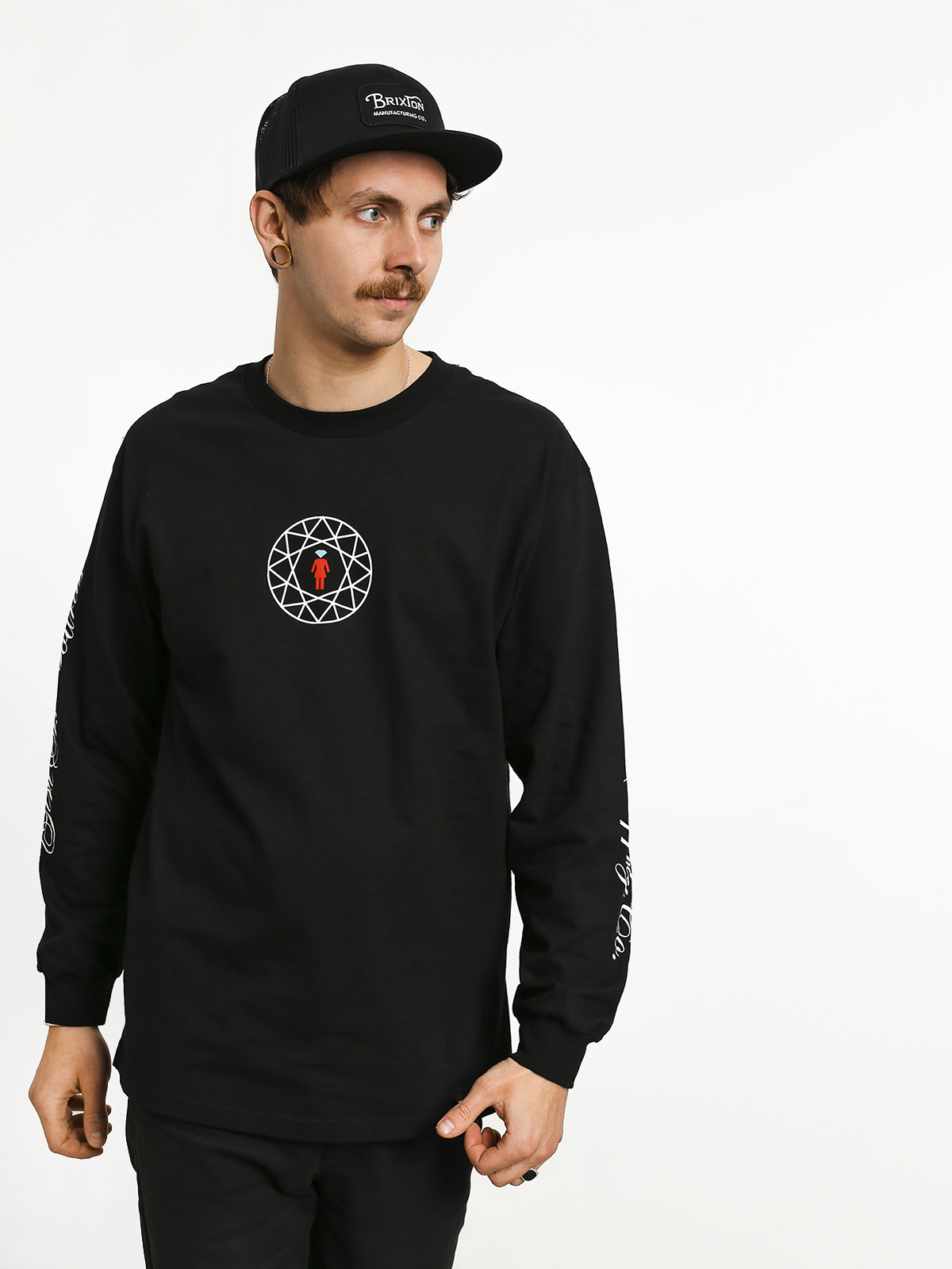 Longsleeve Girl Skateboard Simplicity (black)