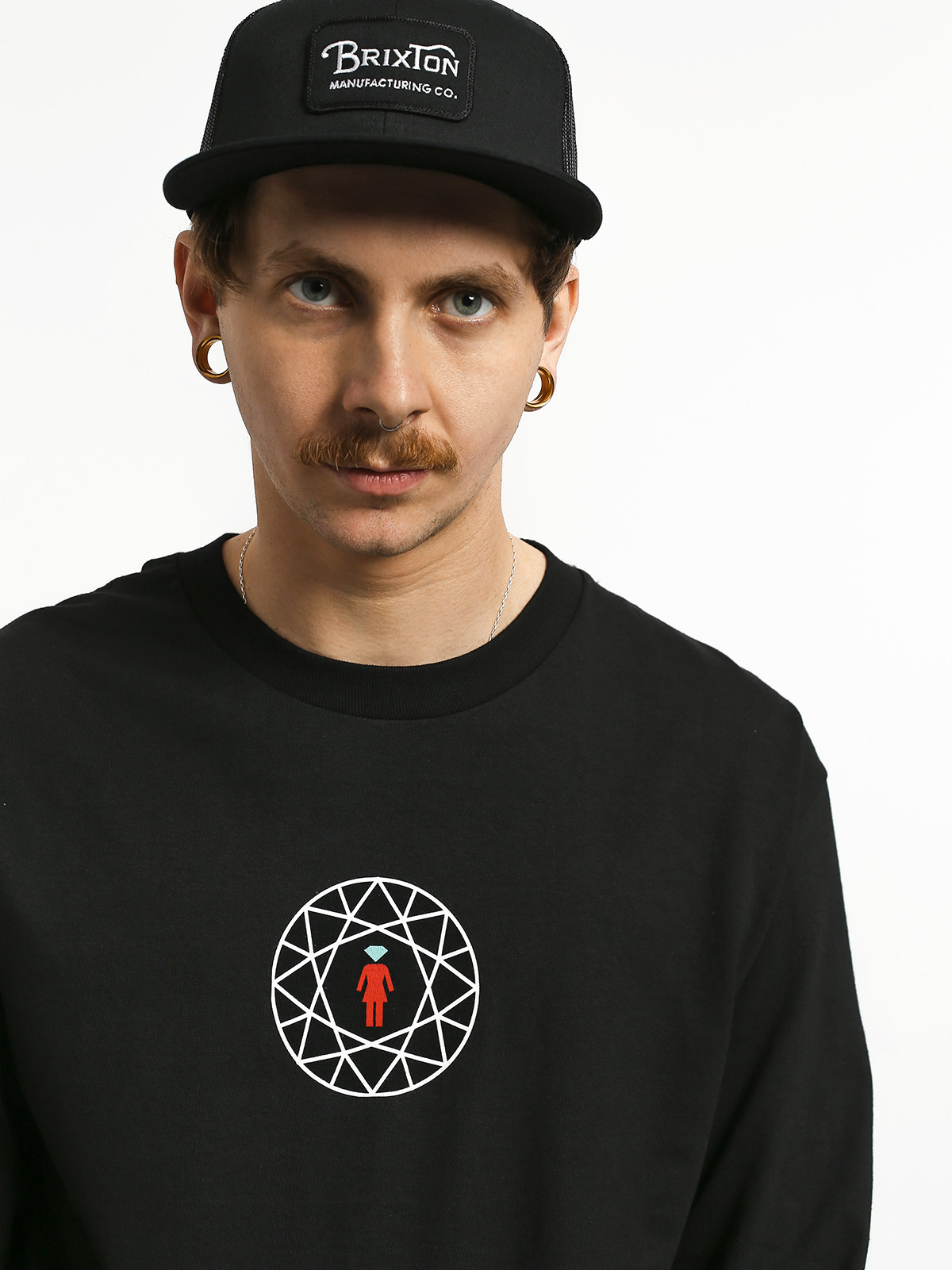 Longsleeve Girl Skateboard Simplicity (black)