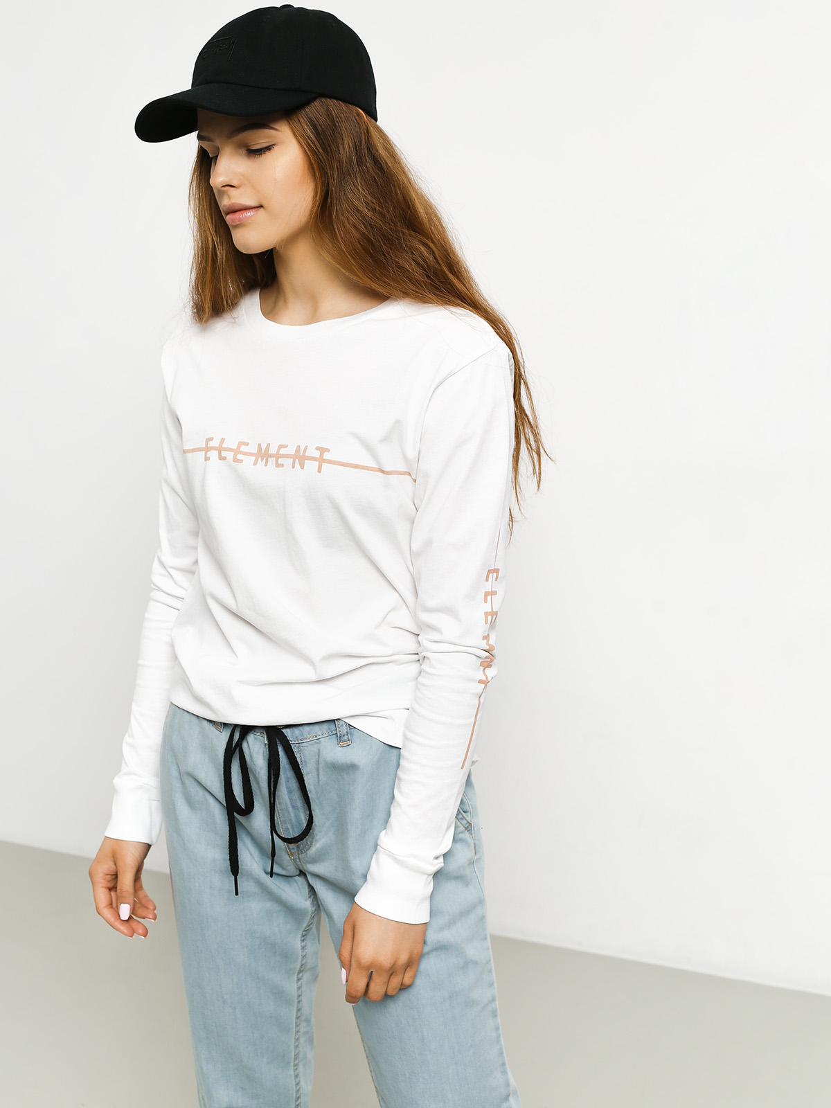 Longsleeve Element Line Logo Wmn (white)