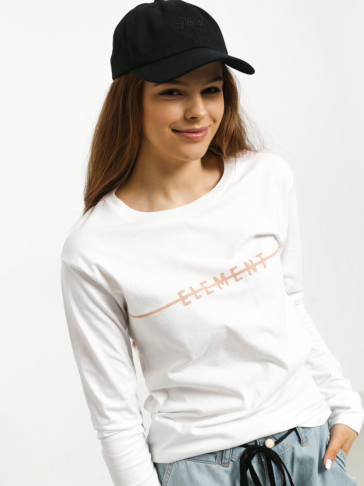 Longsleeve Element Line Logo Wmn (white)