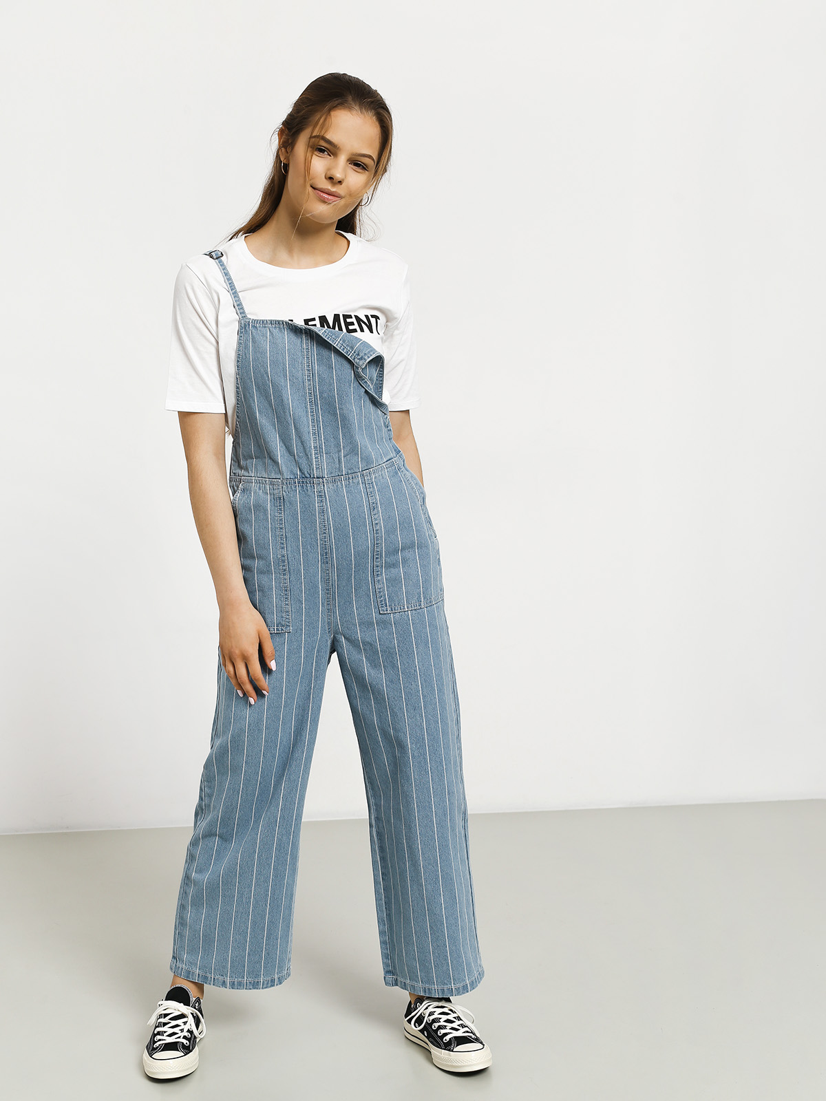 Ogrodniczki RVCA Called It Wmn (washed stripe)