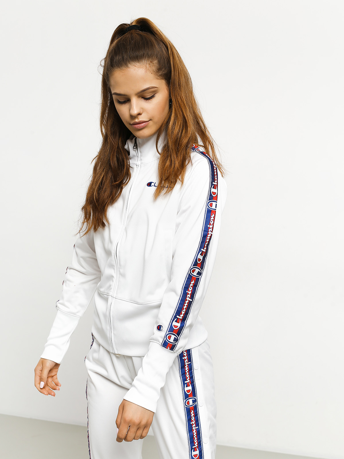 Bluza Champion Premium High Neck Sweatshirt Wmn (wht)