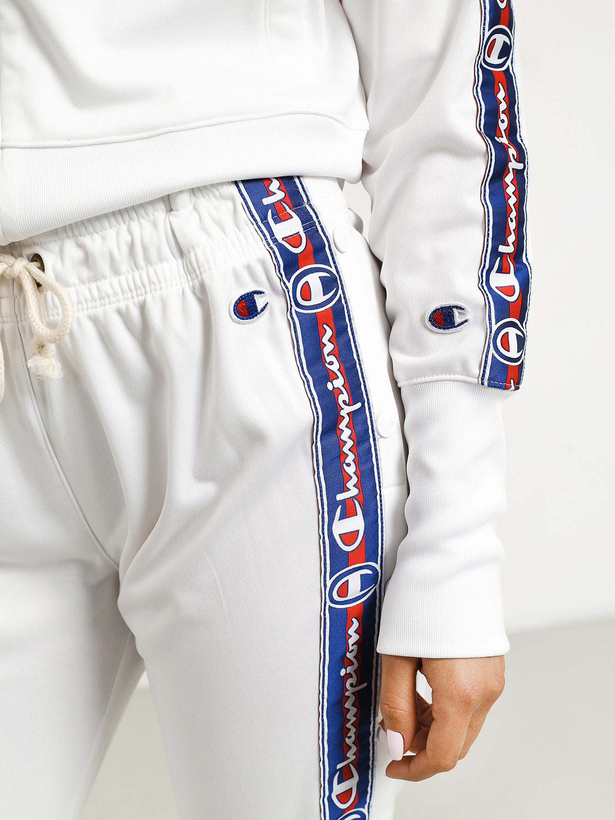 Spodnie Champion Premium Straight Hem Pants Wmn (wht)