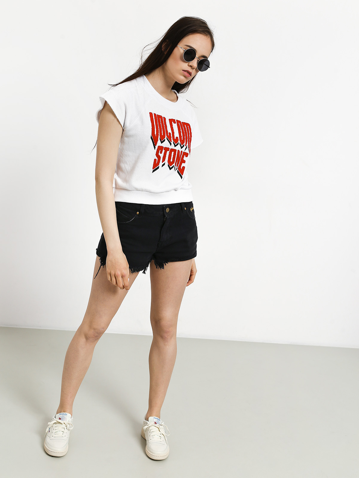 Bluza Volcom Drama Shift Crew Wmn (wht)