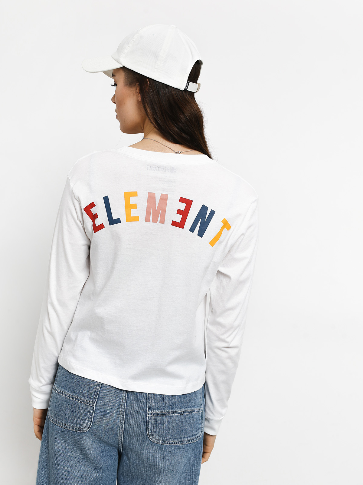 Longsleeve Element Rainbowop Wmn (white)