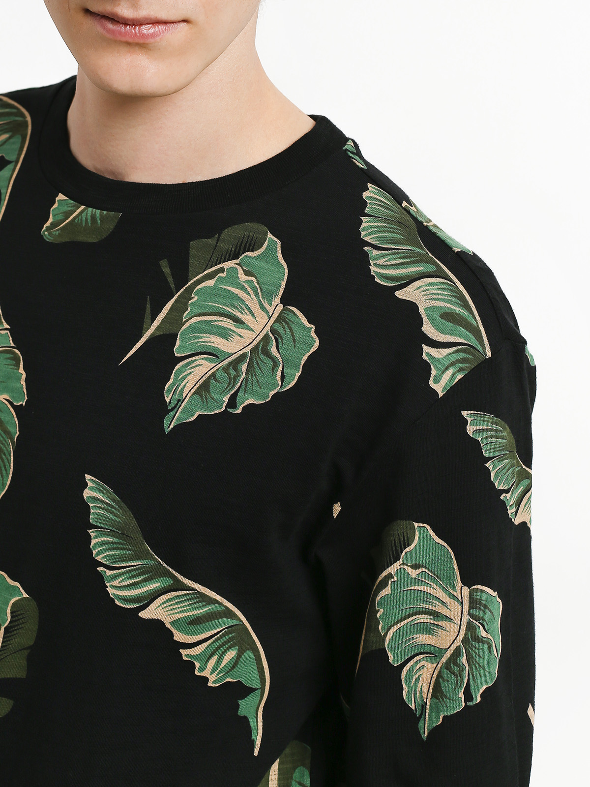Longsleeve Diamond Supply Co. Tropical Paradise (black)