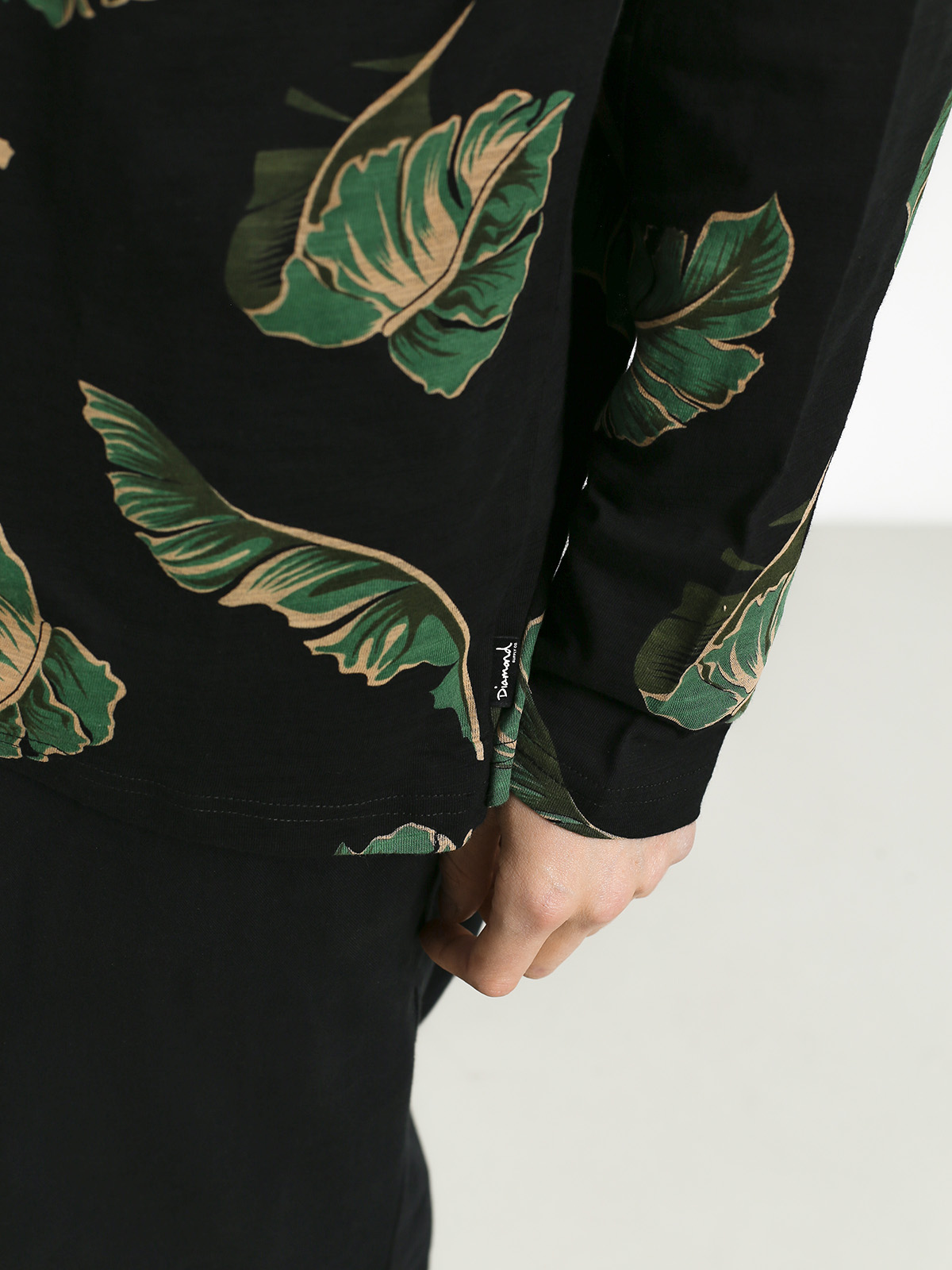 Longsleeve Diamond Supply Co. Tropical Paradise (black)