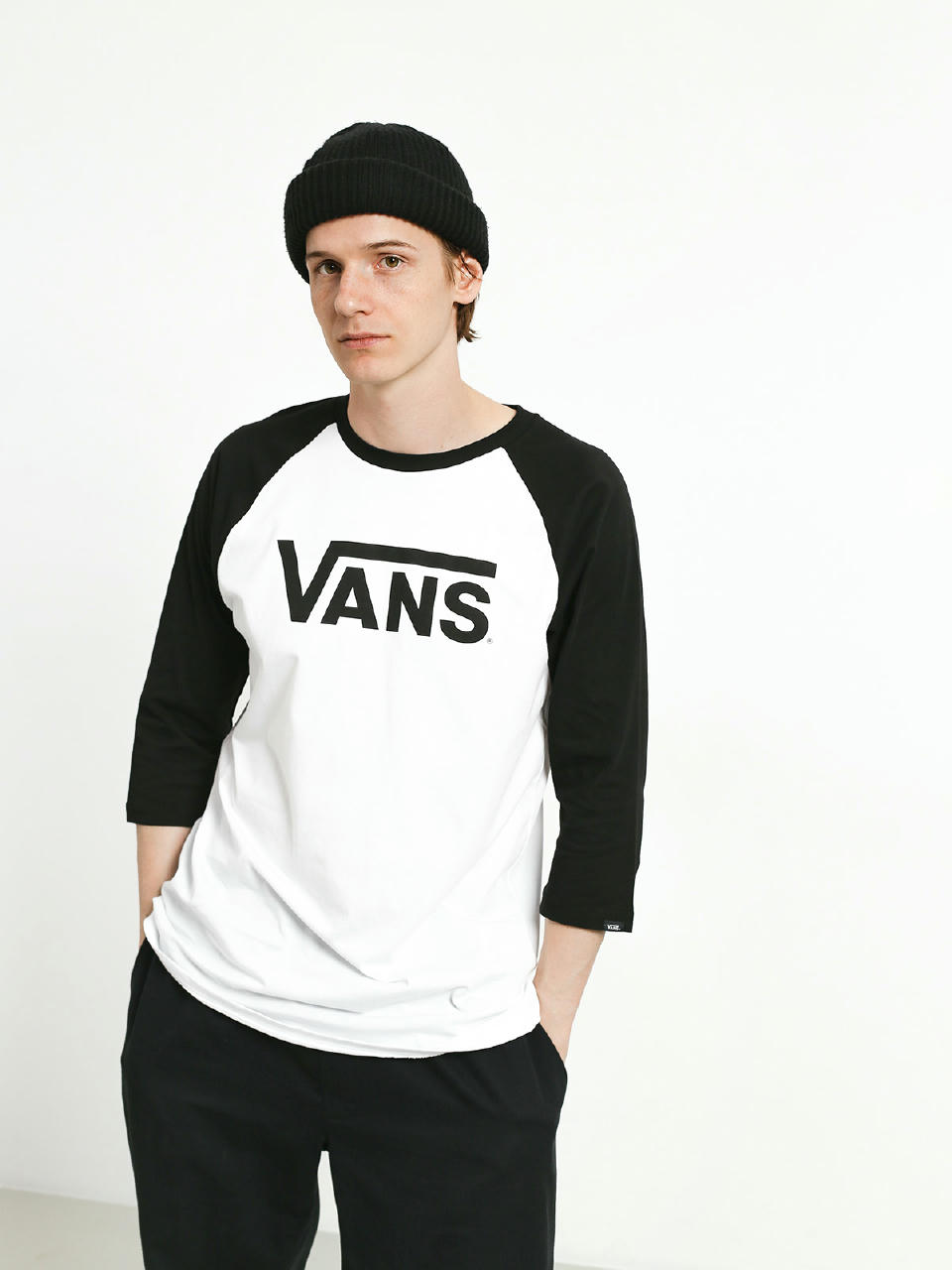 Koszulka Vans Classic Raglan 3I4 (white/black)