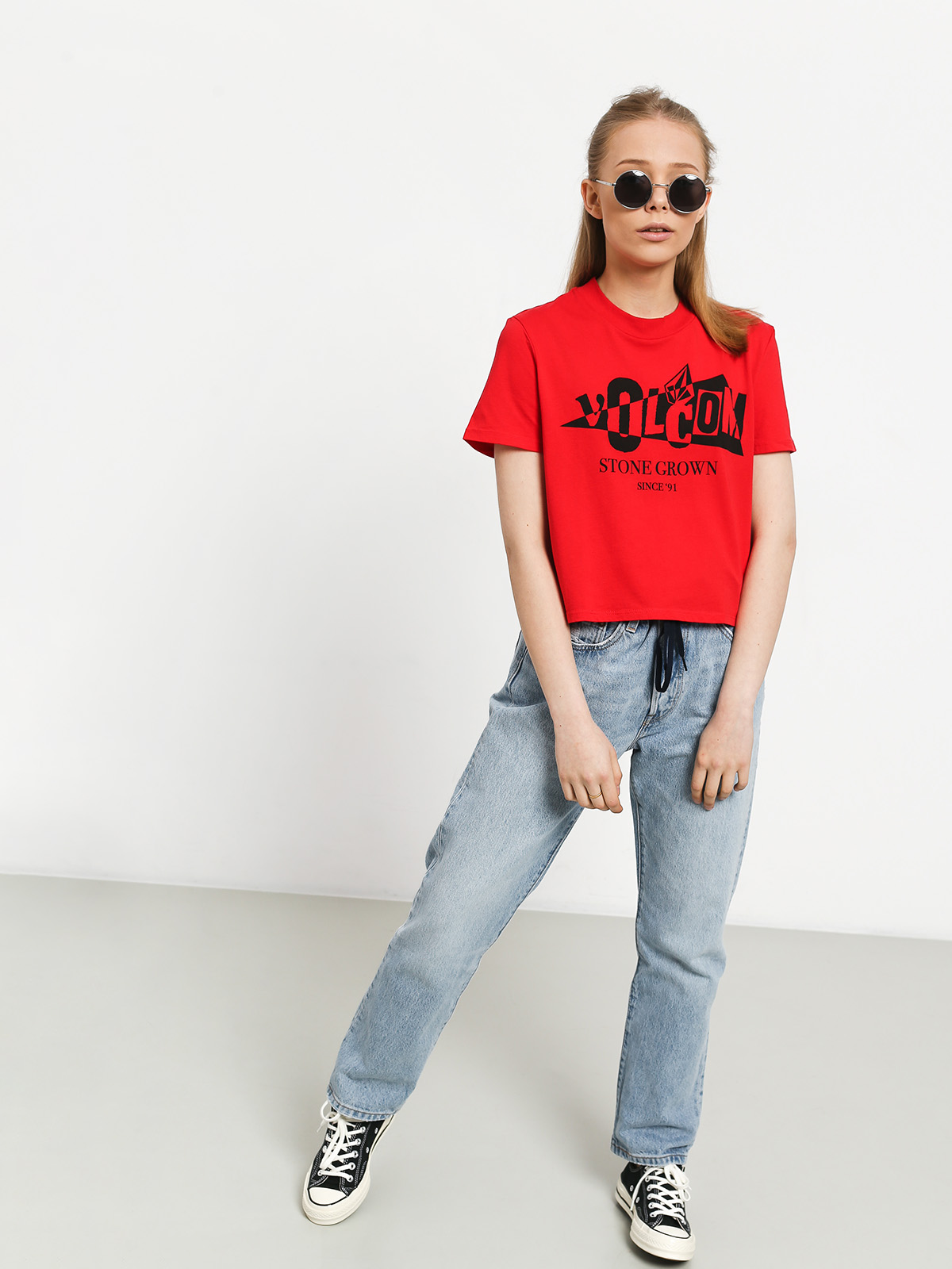 T-shirt Volcom Stone Grown Wmn (red)