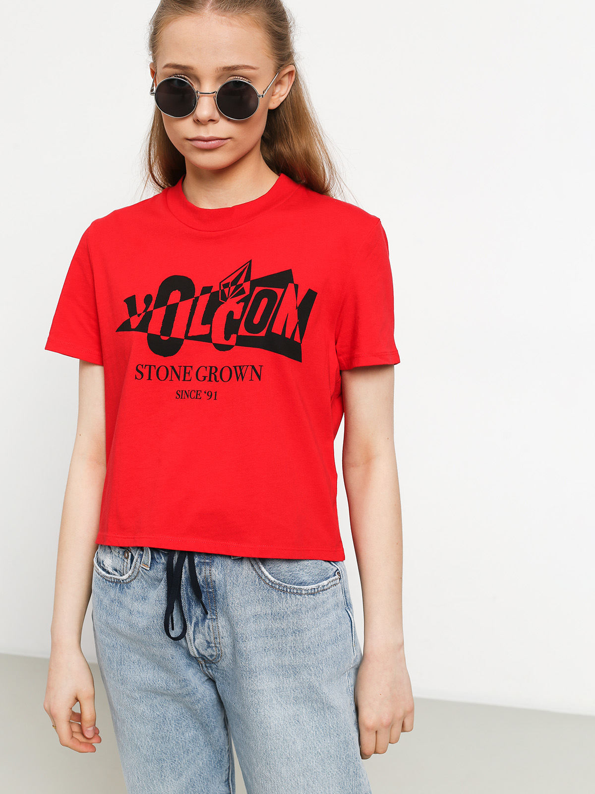 T-shirt Volcom Stone Grown Wmn (red)