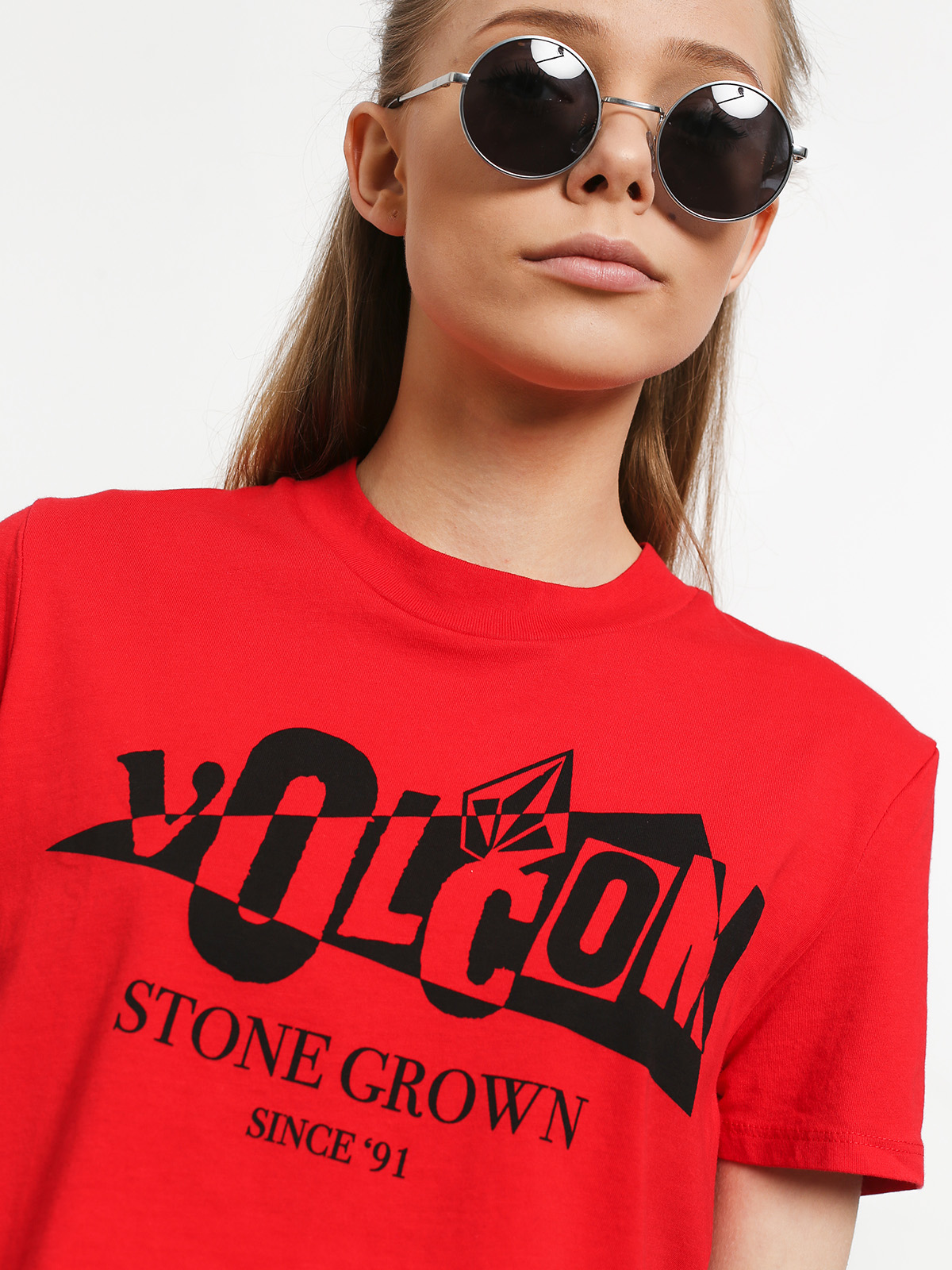 T-shirt Volcom Stone Grown Wmn (red)