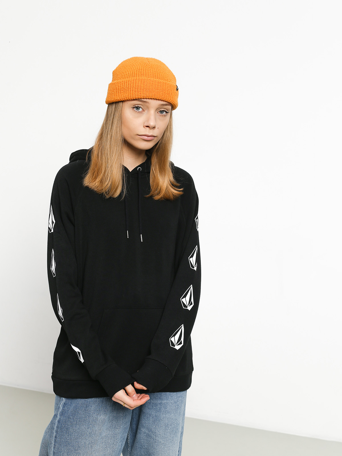 Bluza z kapturem Volcom Deadly Stones HD Wmn (blk)