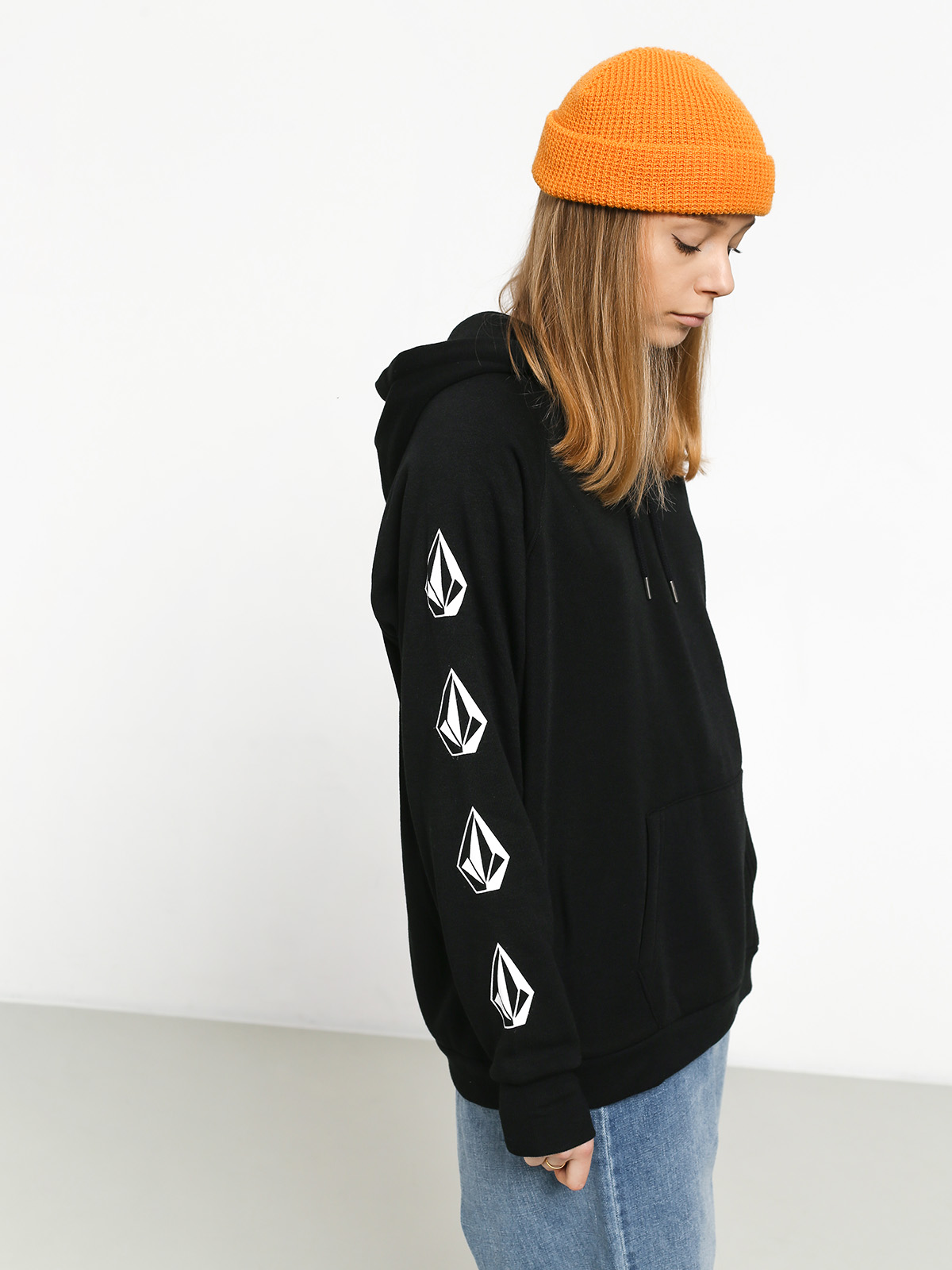 Bluza z kapturem Volcom Deadly Stones HD Wmn (blk)