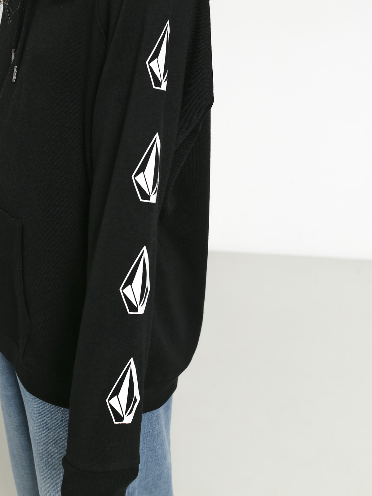 Bluza z kapturem Volcom Deadly Stones HD Wmn (blk)