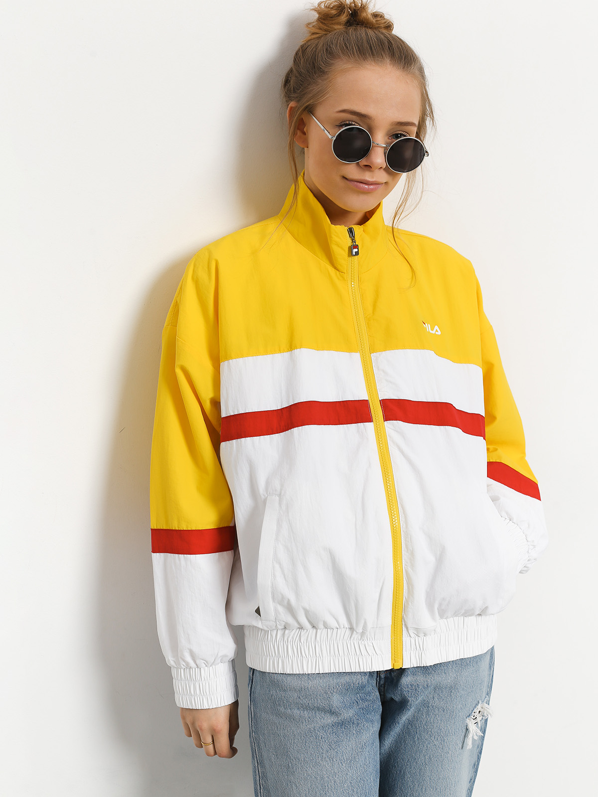 Kurtka Fila Kaya Wmn (empire yellow/bright white/black)