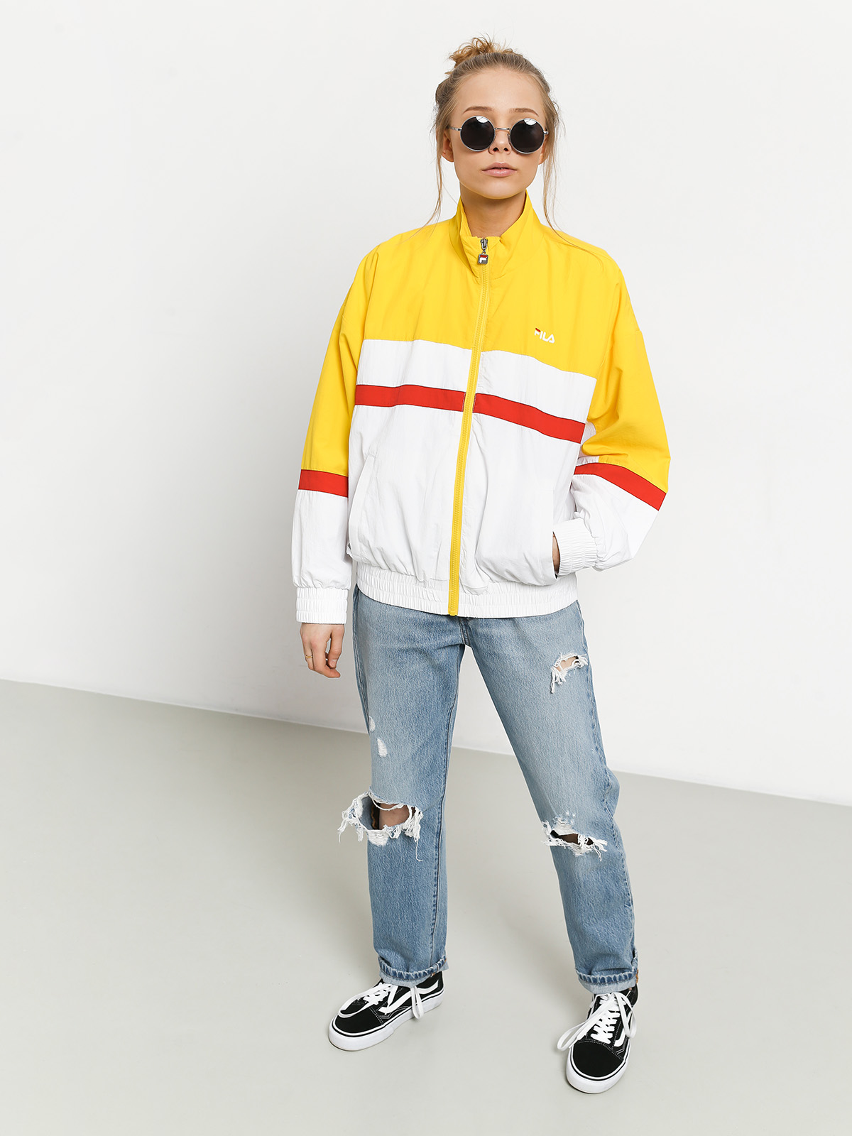 Kurtka Fila Kaya Wmn (empire yellow/bright white/black)