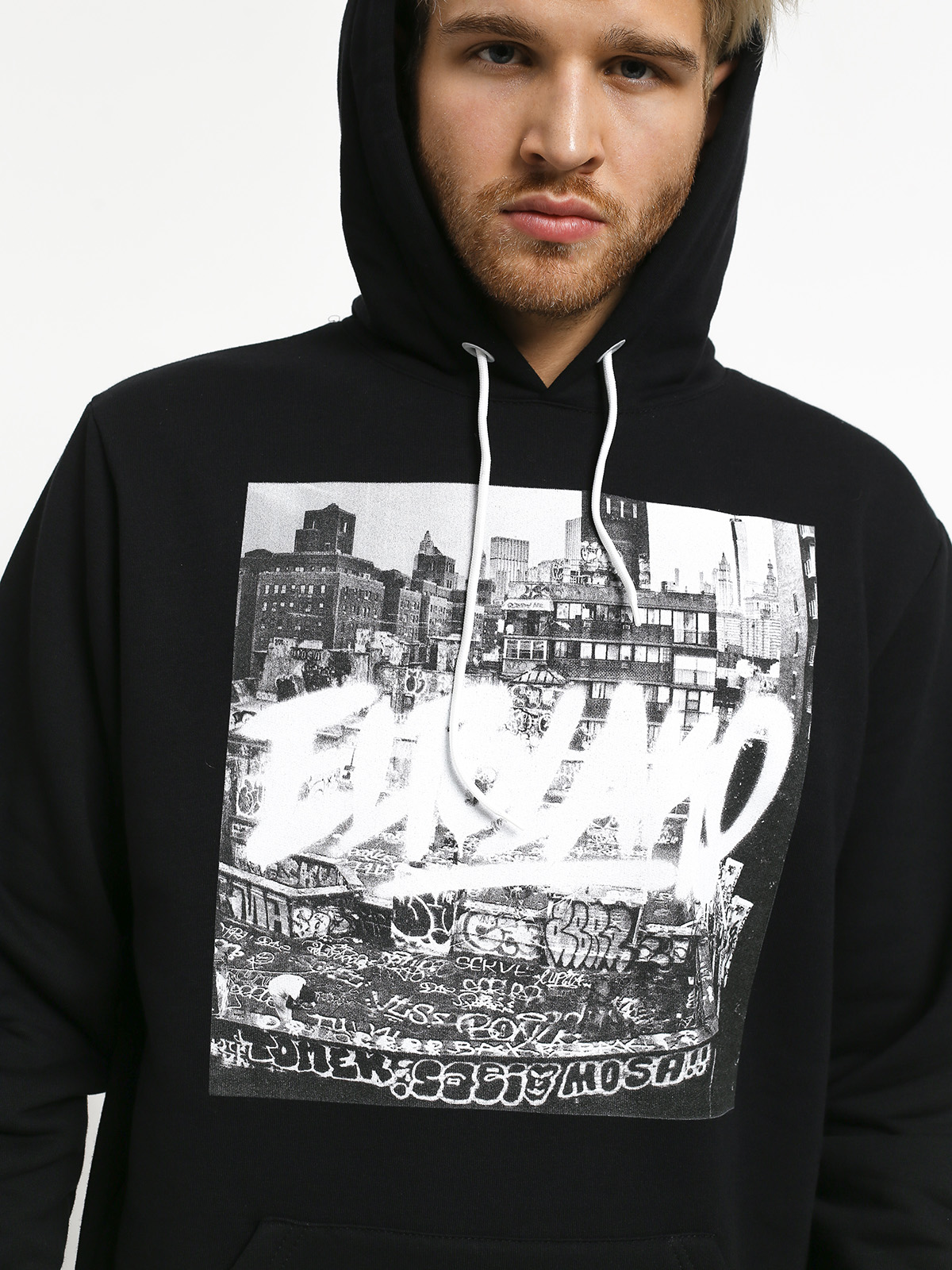 Bluza z kapturem El Polako Destroyed Town HD (black)