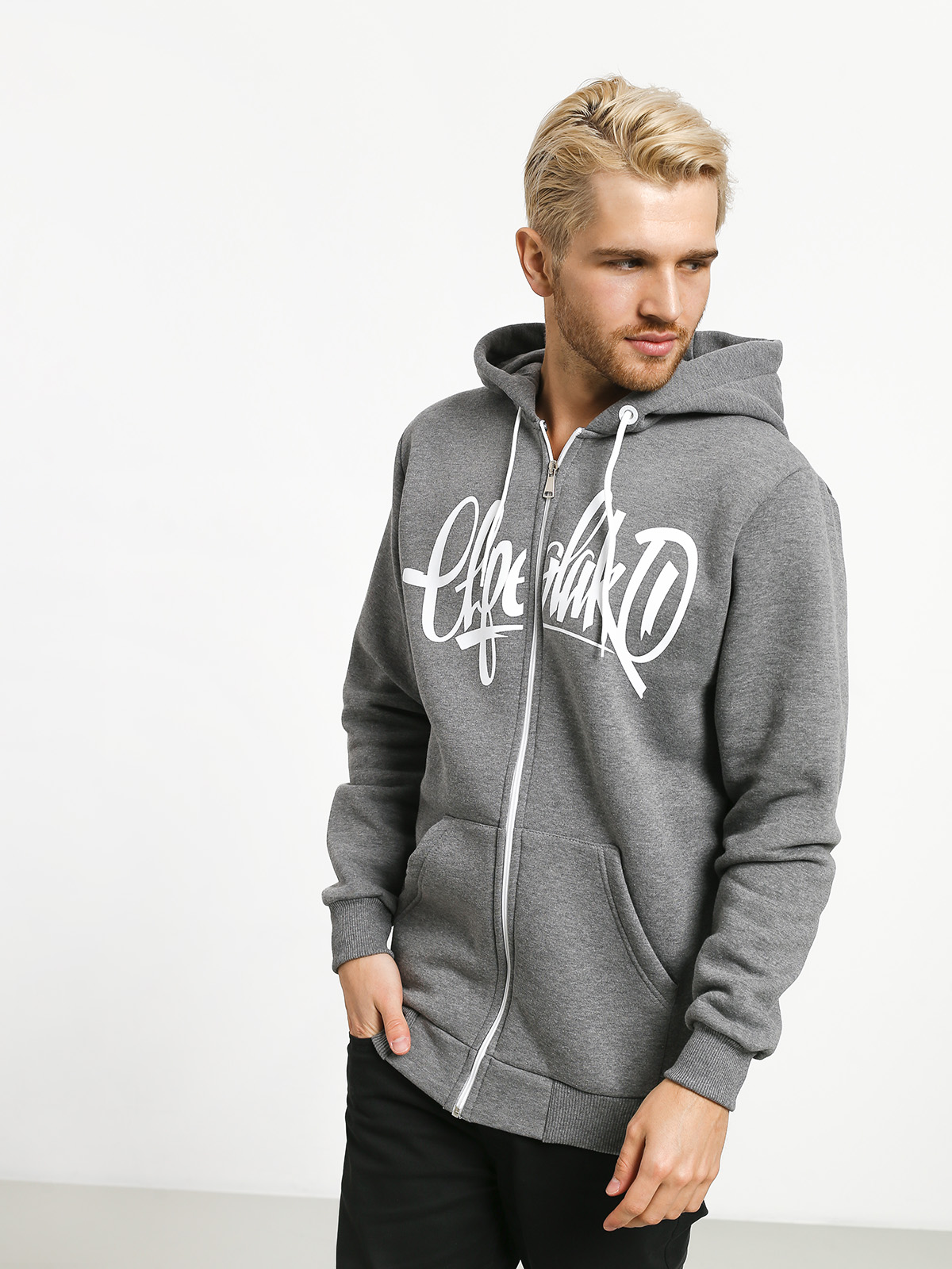 Bluza z kapturem El Polako Handmade ZHD (grey heather)