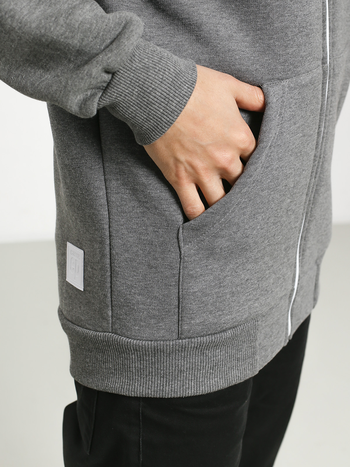 Bluza z kapturem El Polako Handmade ZHD (grey heather)