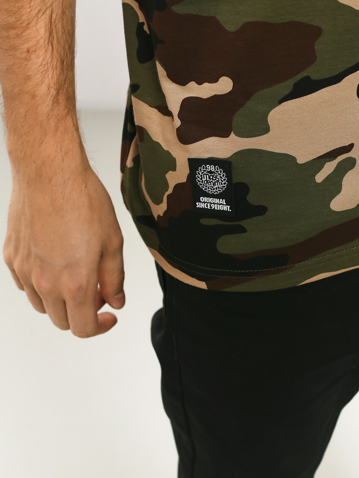 Koszulka MassDnm Top Base (woodland camo)